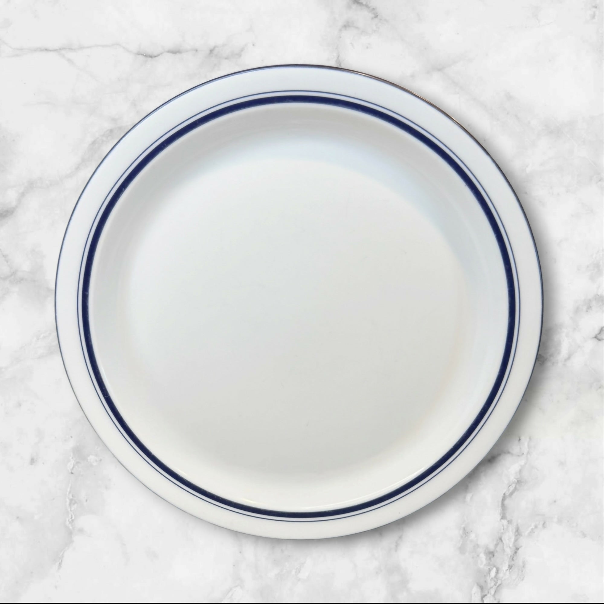 Dansk Bistro Blue Rim Salad Plates Set of 5 | Gently Used Excellent Condition