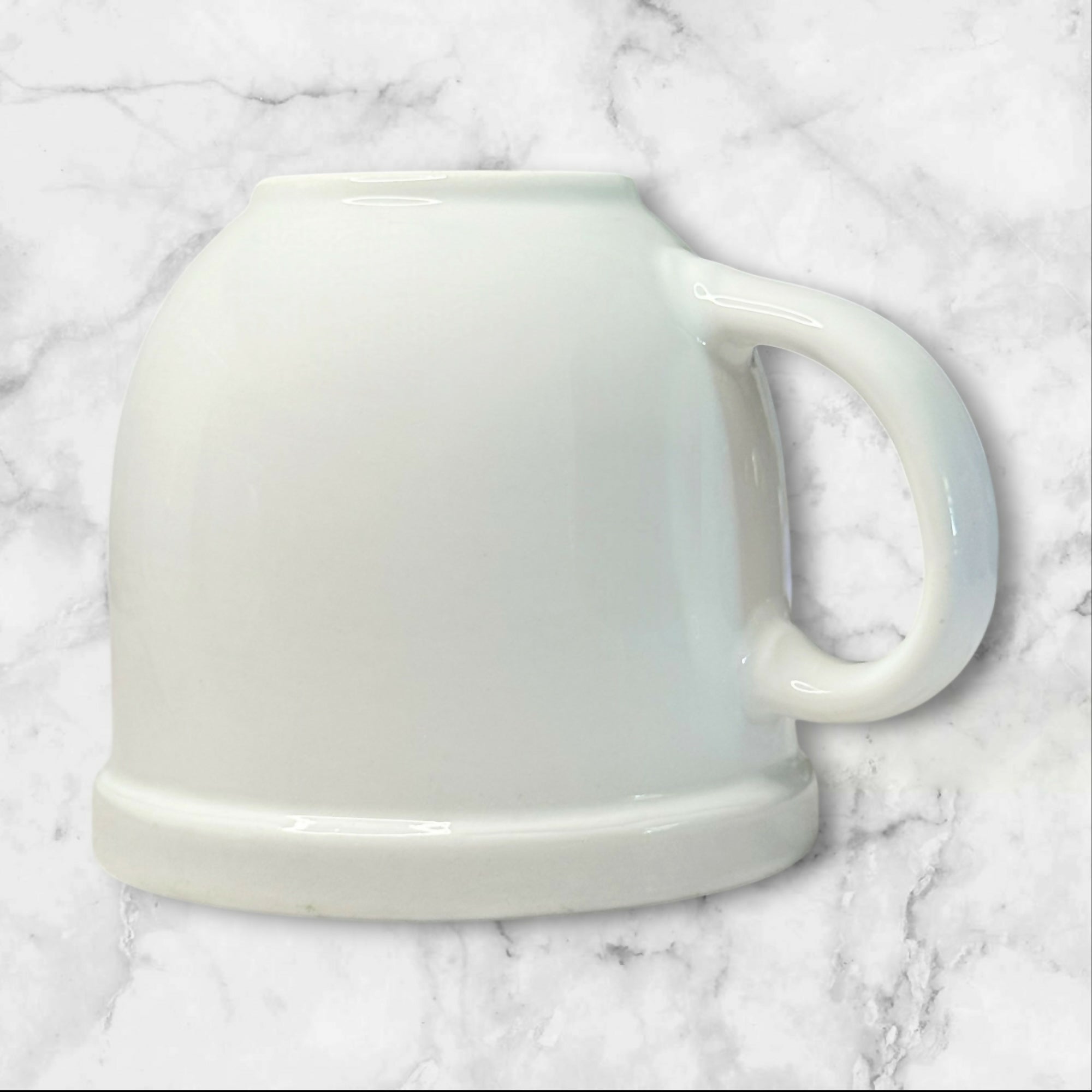 Pottery Barn Suppertime DuJour White Coffee Mugs | Set of 4 | Excellent