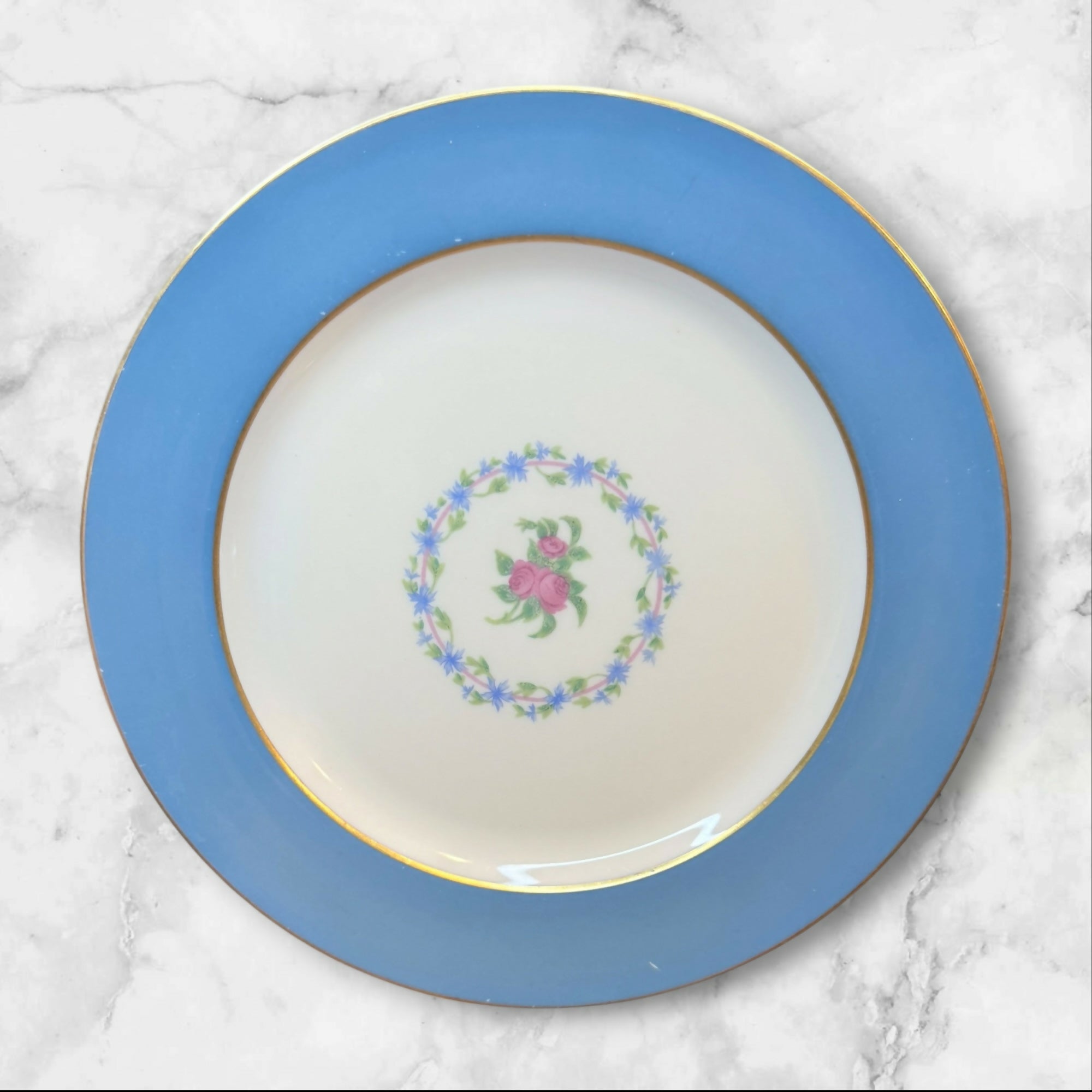 Lenox Washington Turquoise Smooth Luncheon Plates Set of 6 | Excellent Condition
