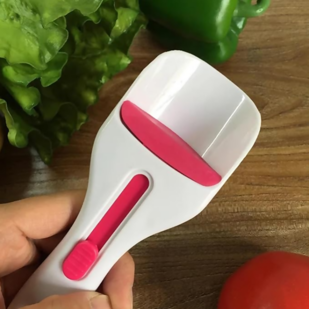 Anygleam Batter Scoop White Red Pastry Baking Utensils
