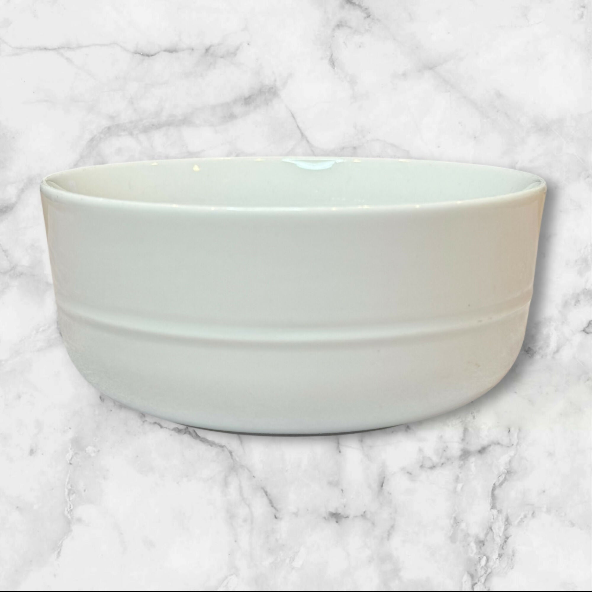 Crate & Barrel Hue White Bowls by Aaron Probyn | Set of 4 | Good Condition