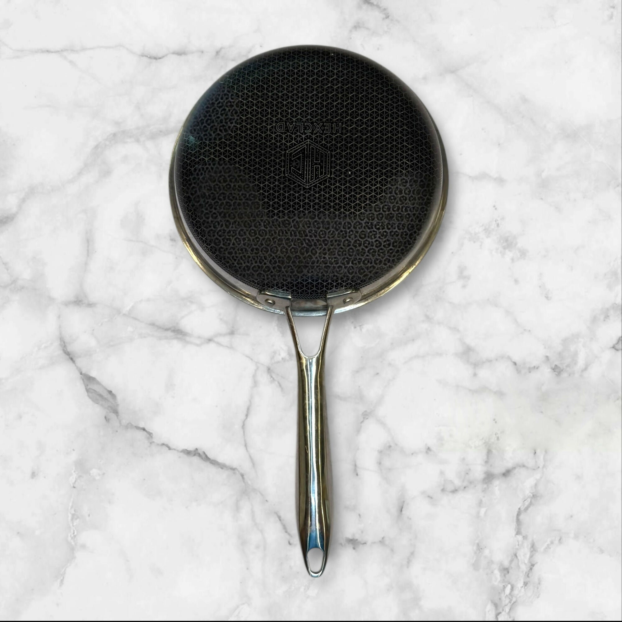 HexClad Hybrid Nonstick Fry Pan | 8.5” Stainless Steel Cookware | Great Condition