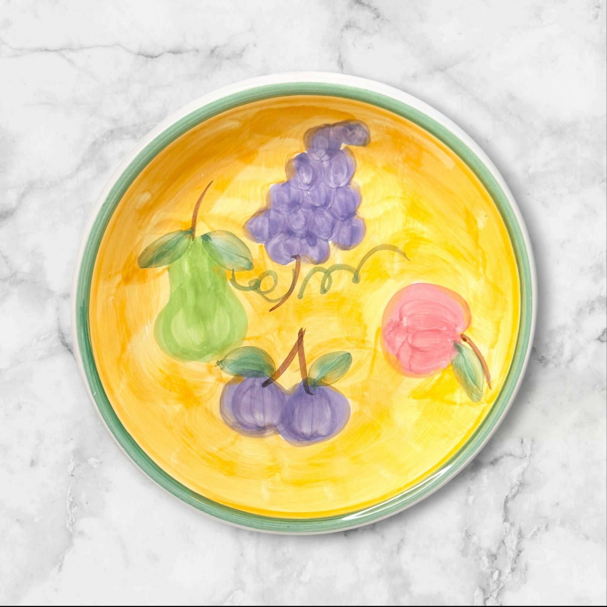 Caleca Frutta Hand Painted Soup Pasta Bowls | Set of 4 | Excellent Condition