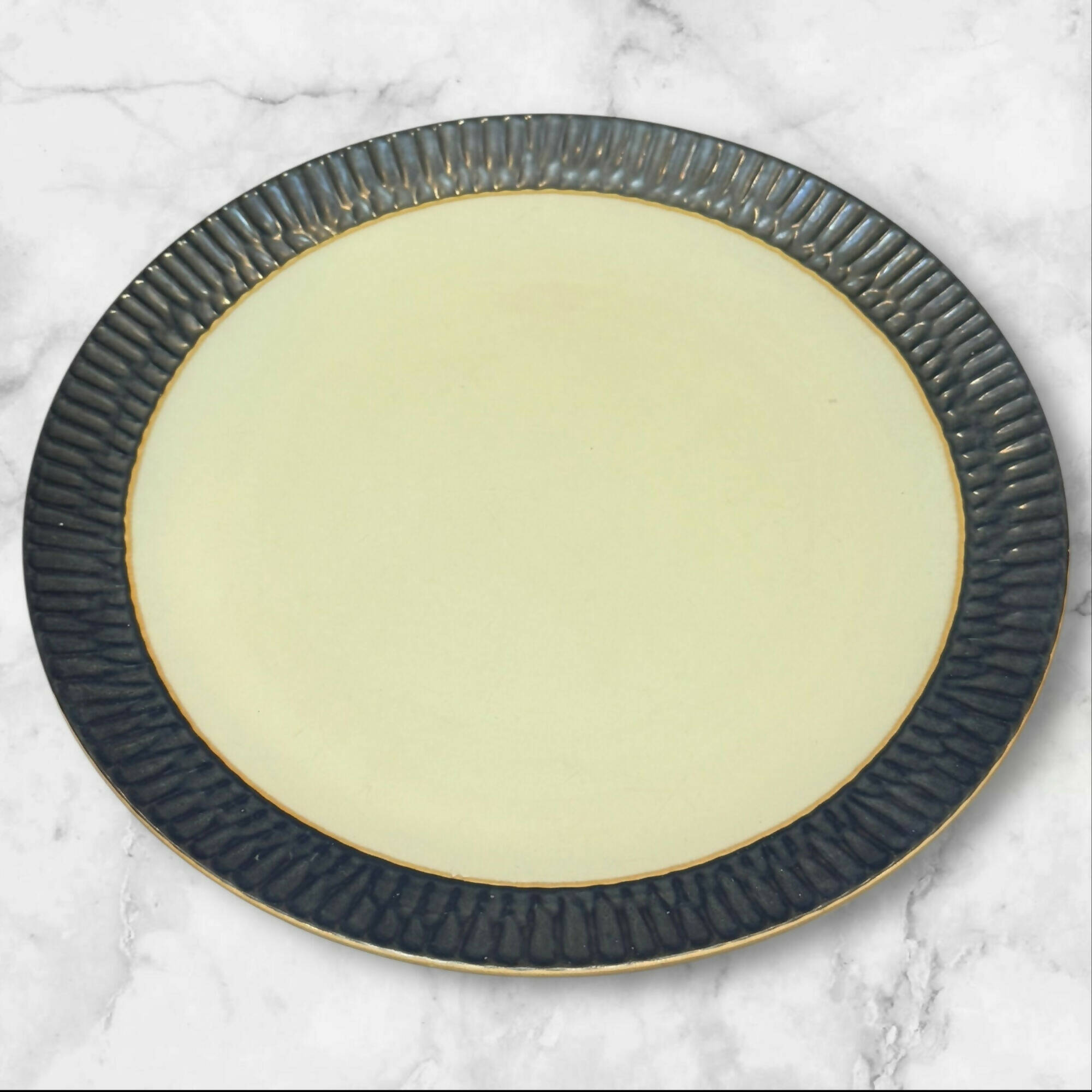 Crate & Barrel Scavo Dinner Plates | Set of 5 | Great Condition | Pre-Owned