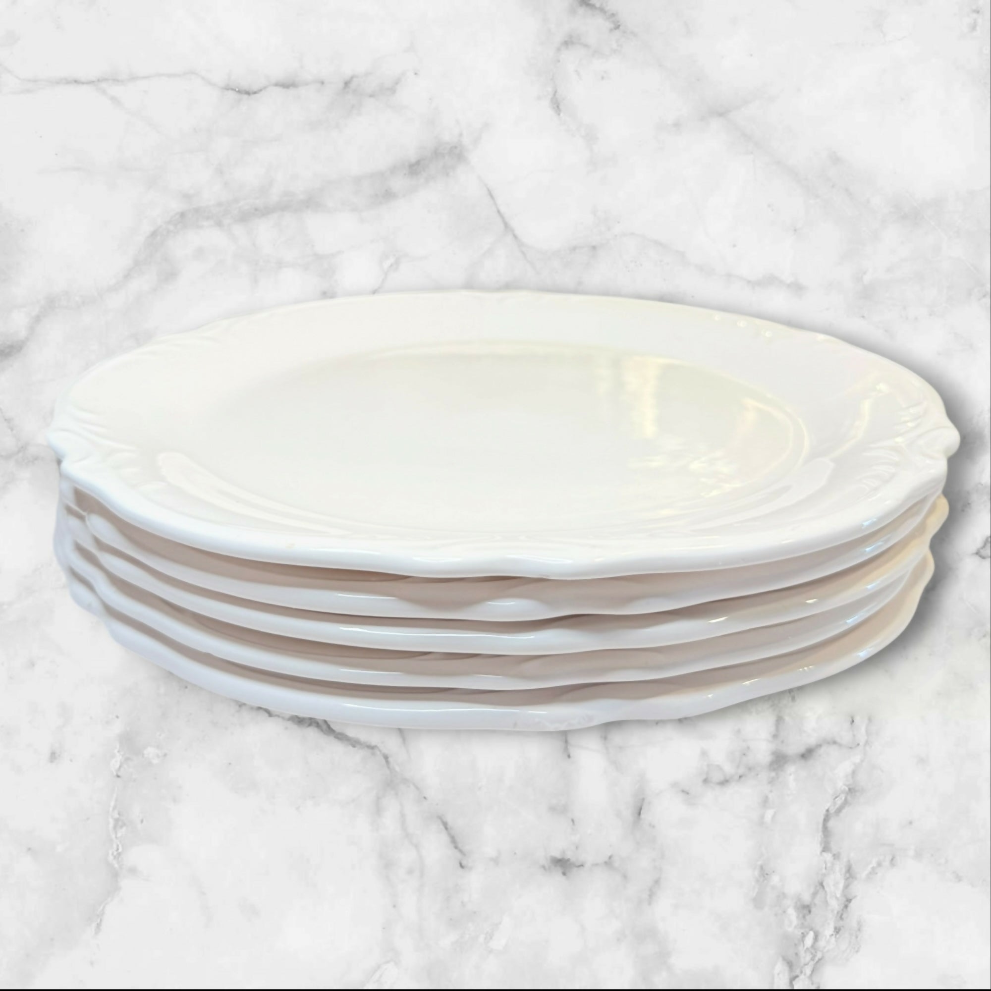 Steelite International Peach & Cream Pasta Soup Bowls Set of 4 | Excellent Condition