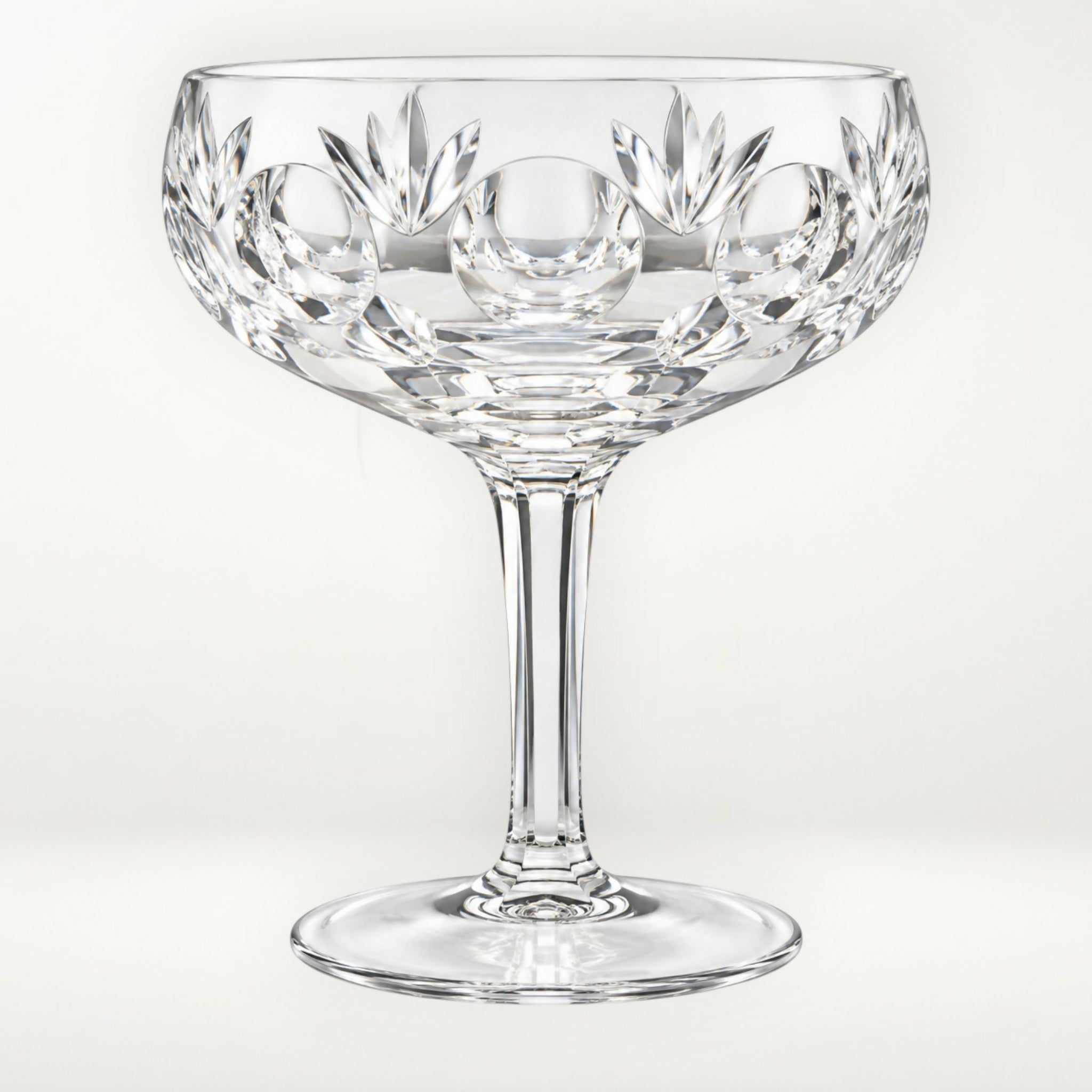 Gorham Crystal Bamberg Champagne Tall Sherbet Glasses | Set of 2 | Excellent