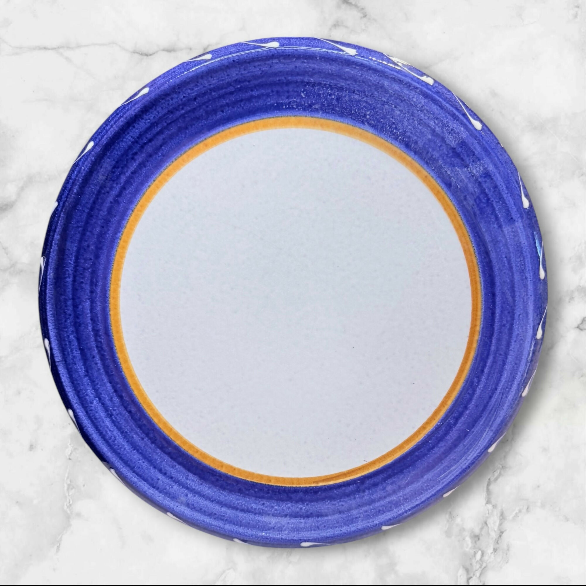 Furio La Spezia Dinner Plates Set of 3 | Blue Italian | Good Condition
