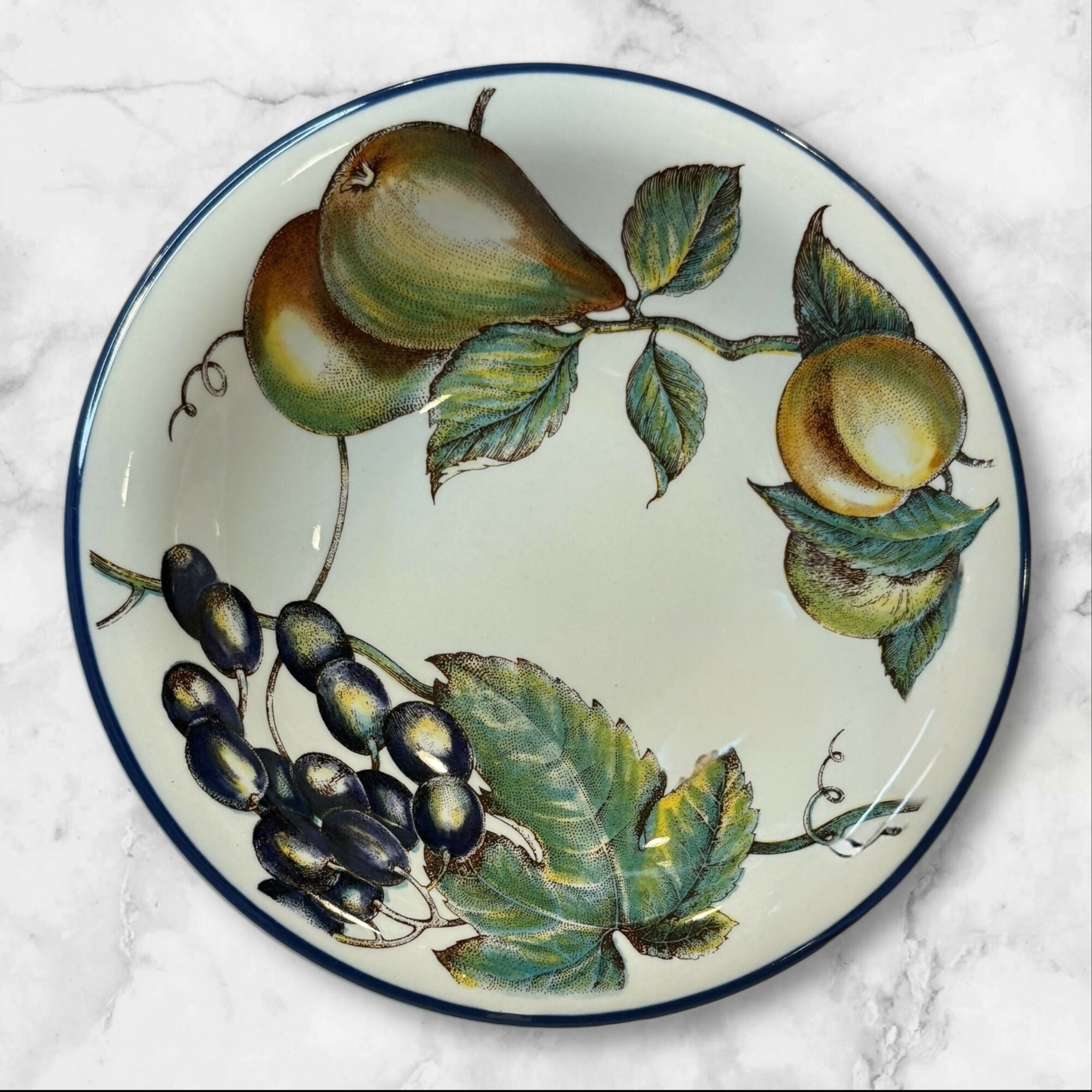 Pier 1 Macintosh Earthenware Dinner Plates & Soup Bowls | Set of 8 | Excellent Condition