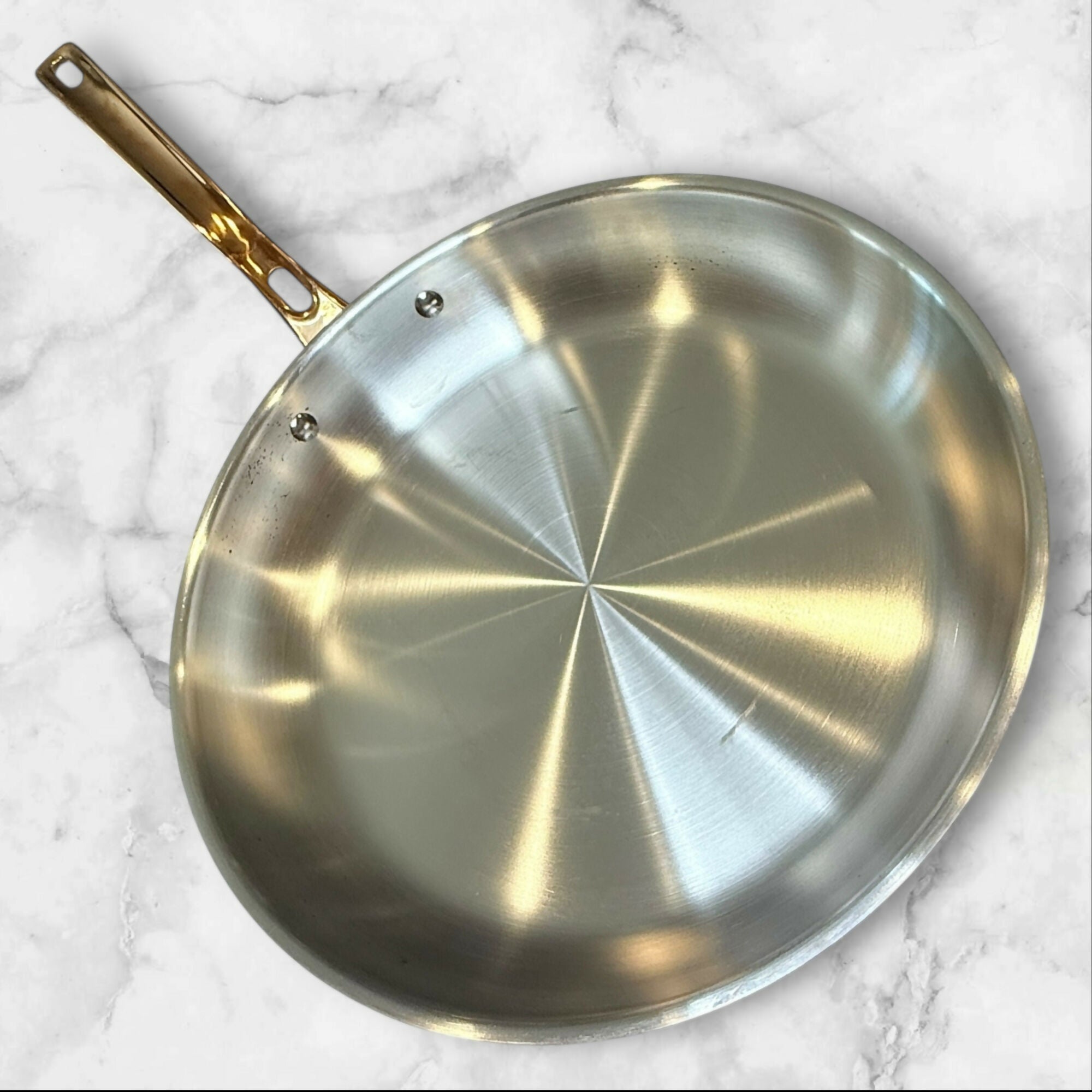 Viking Stainless Steel Fry Pan with Copper Handle | Excellent Condition