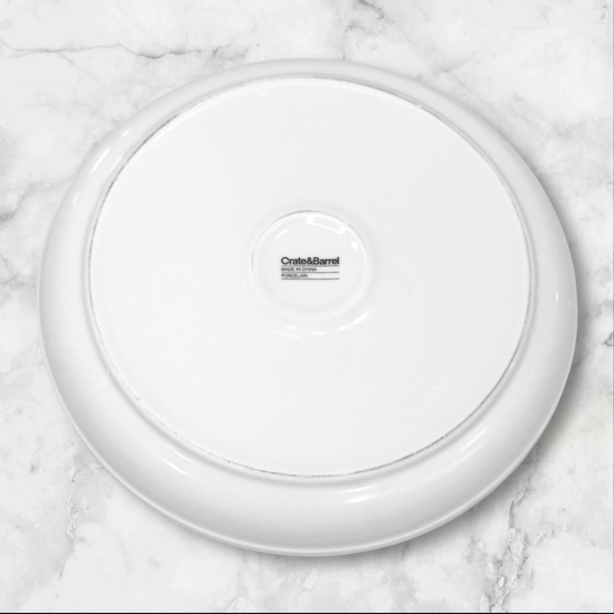 Crate & Barrel Culinary Arts Raised Rim Plates | Set of 4 | Gently Used