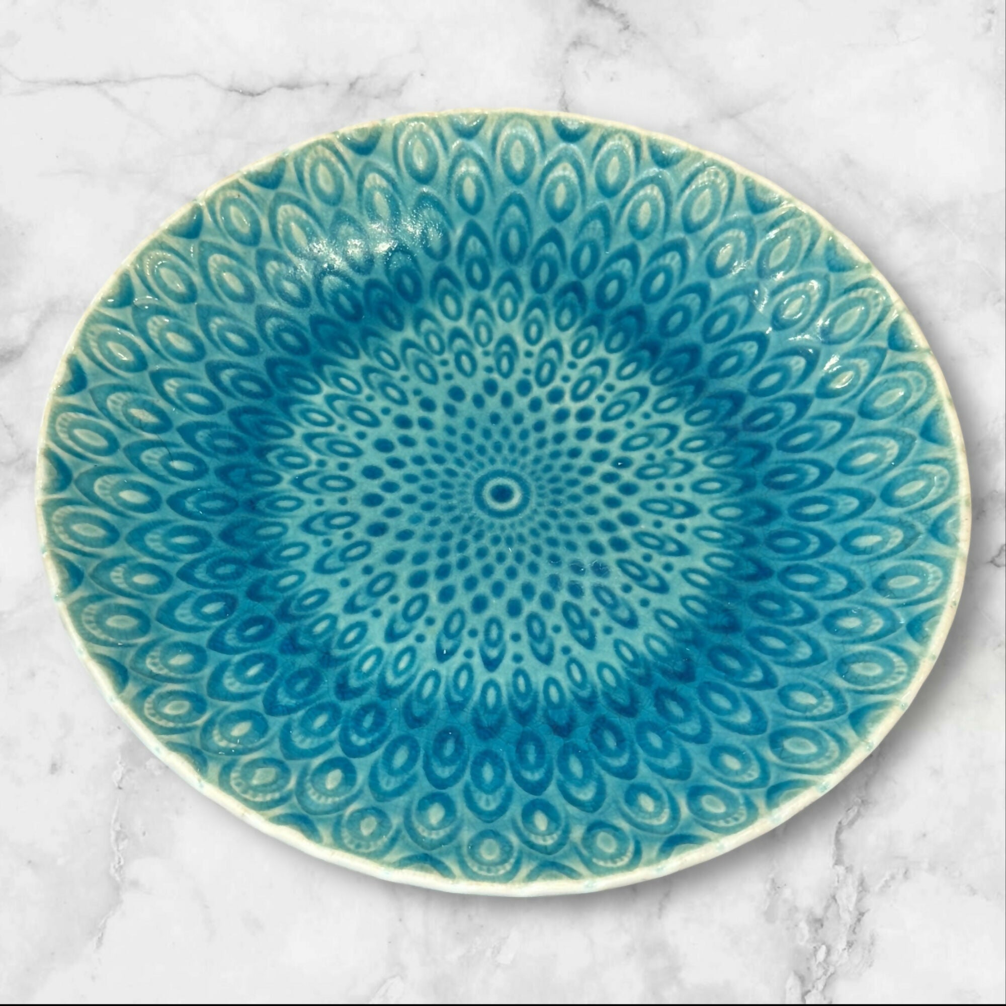 Roscher & Co Peacock Dinner Plates | Set of 2 | Good Condition