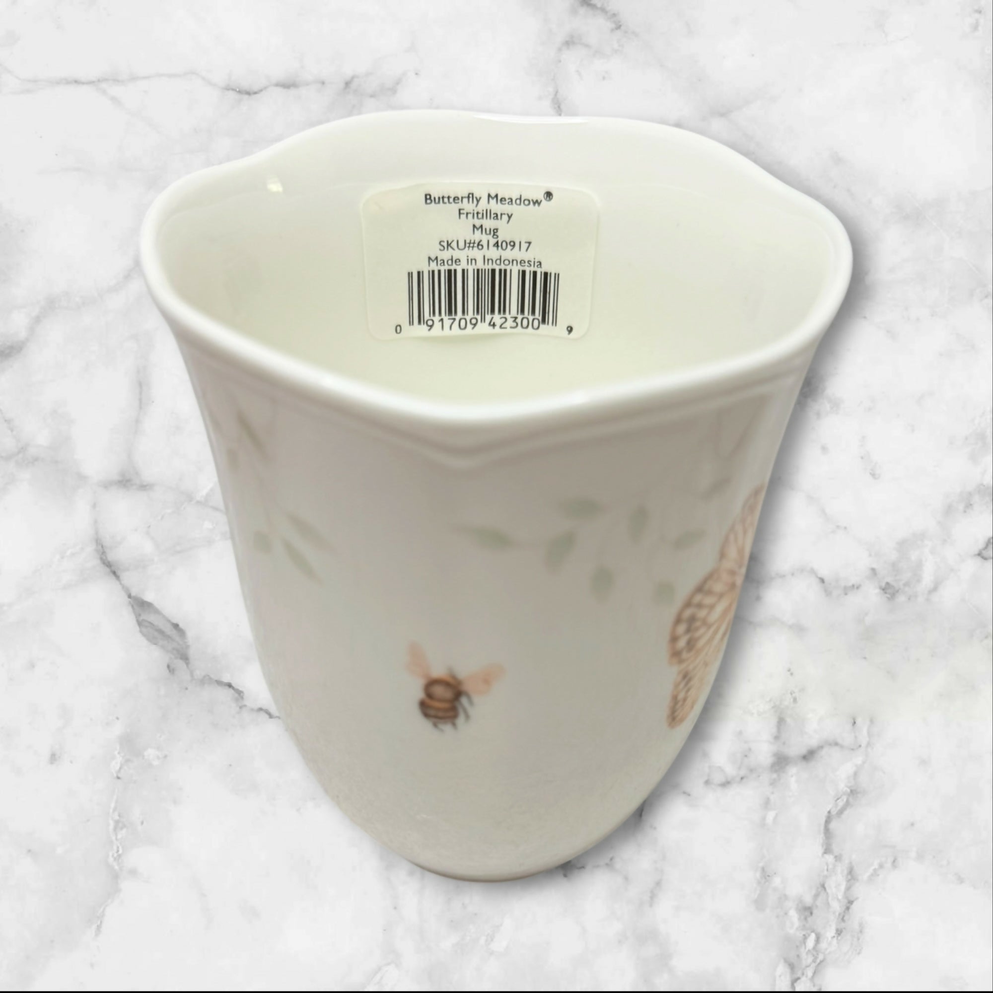 Lenox Butterfly Meadow Mugs Set of 6 Assorted Garden Collection | Excellent Condition