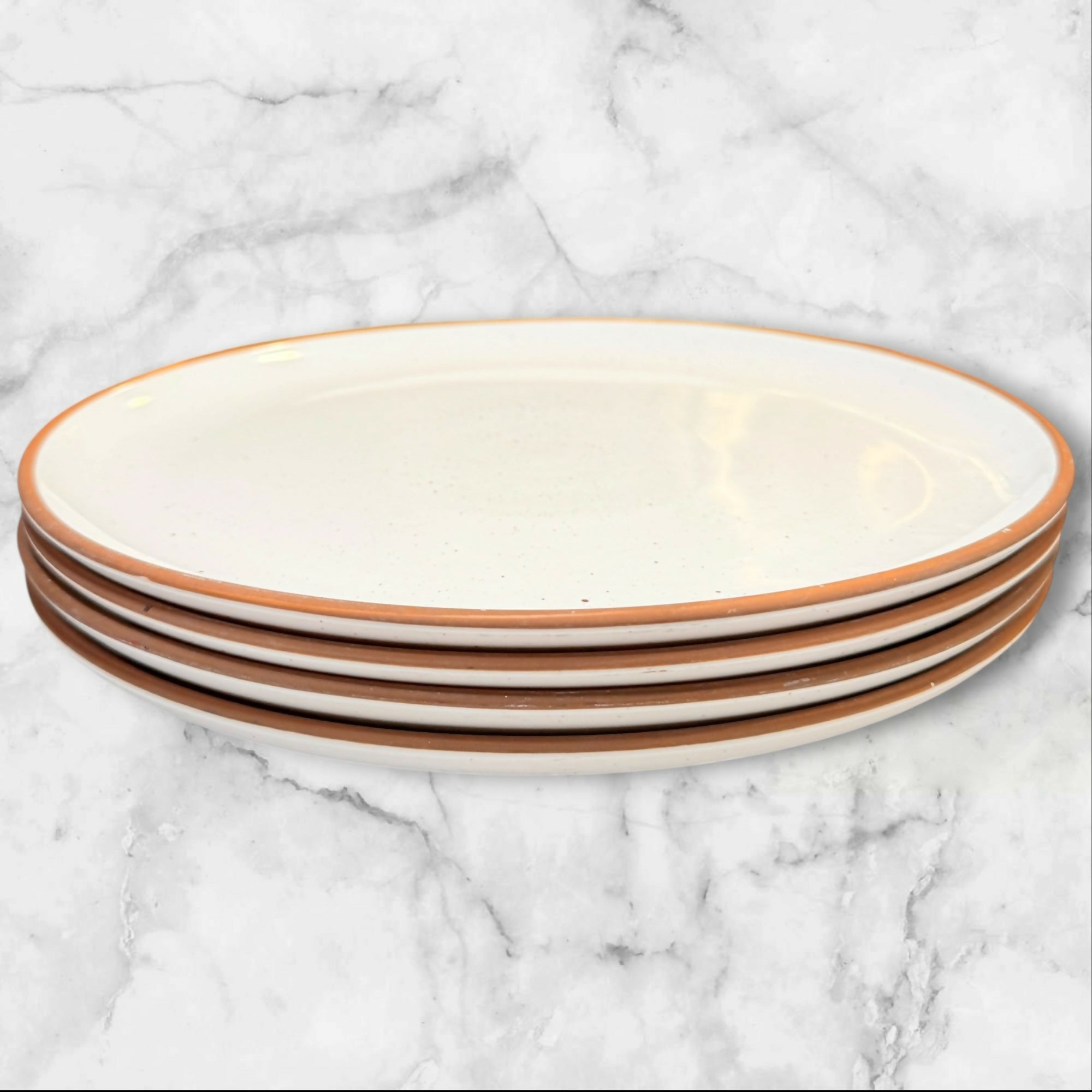 Mora Ceramics Hit Pause Dinner Plates | Set of 4 | Excellent Condition