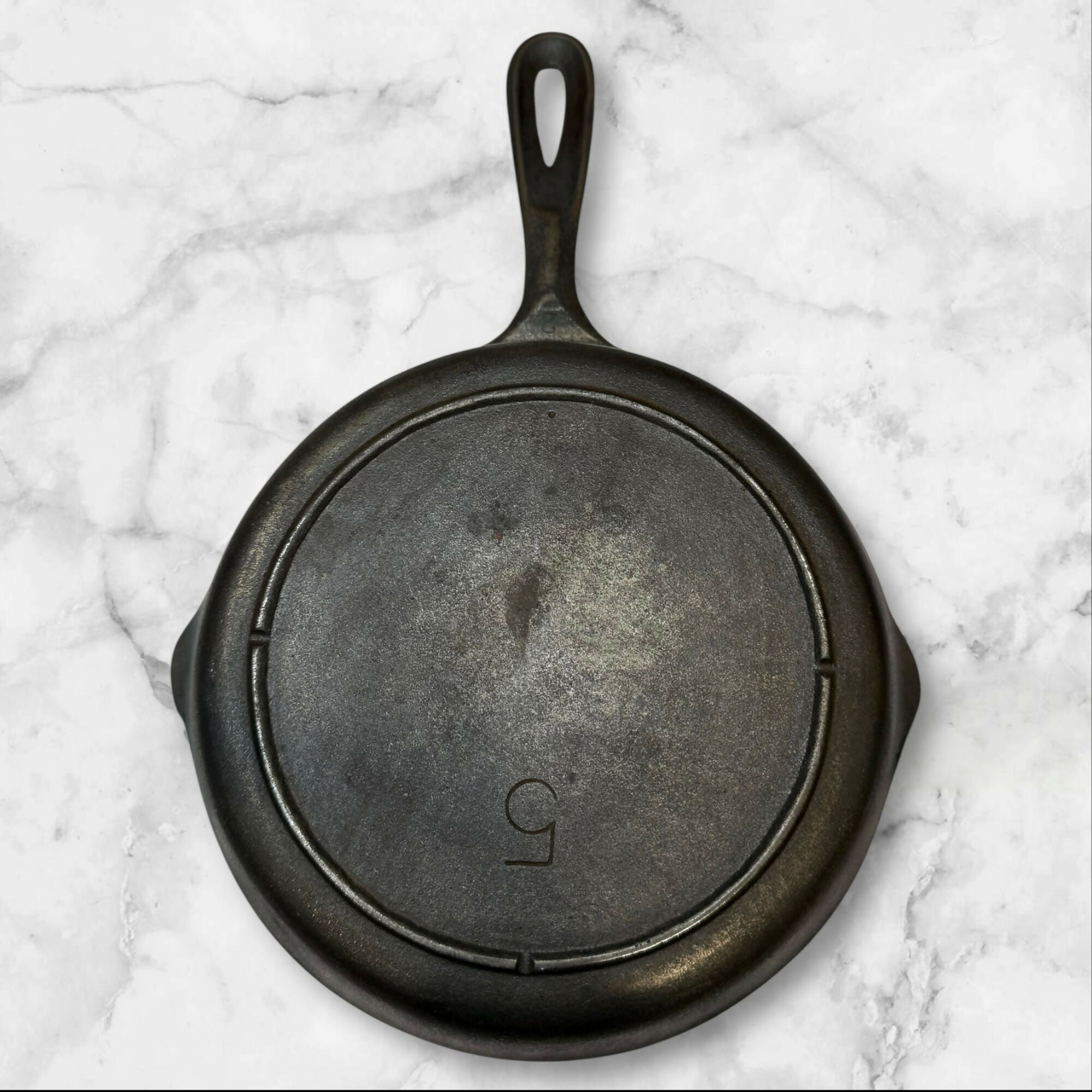 Vintage Lodge 3 Notch No 5 Cast Iron Skillet 8 Inch | Great Condition