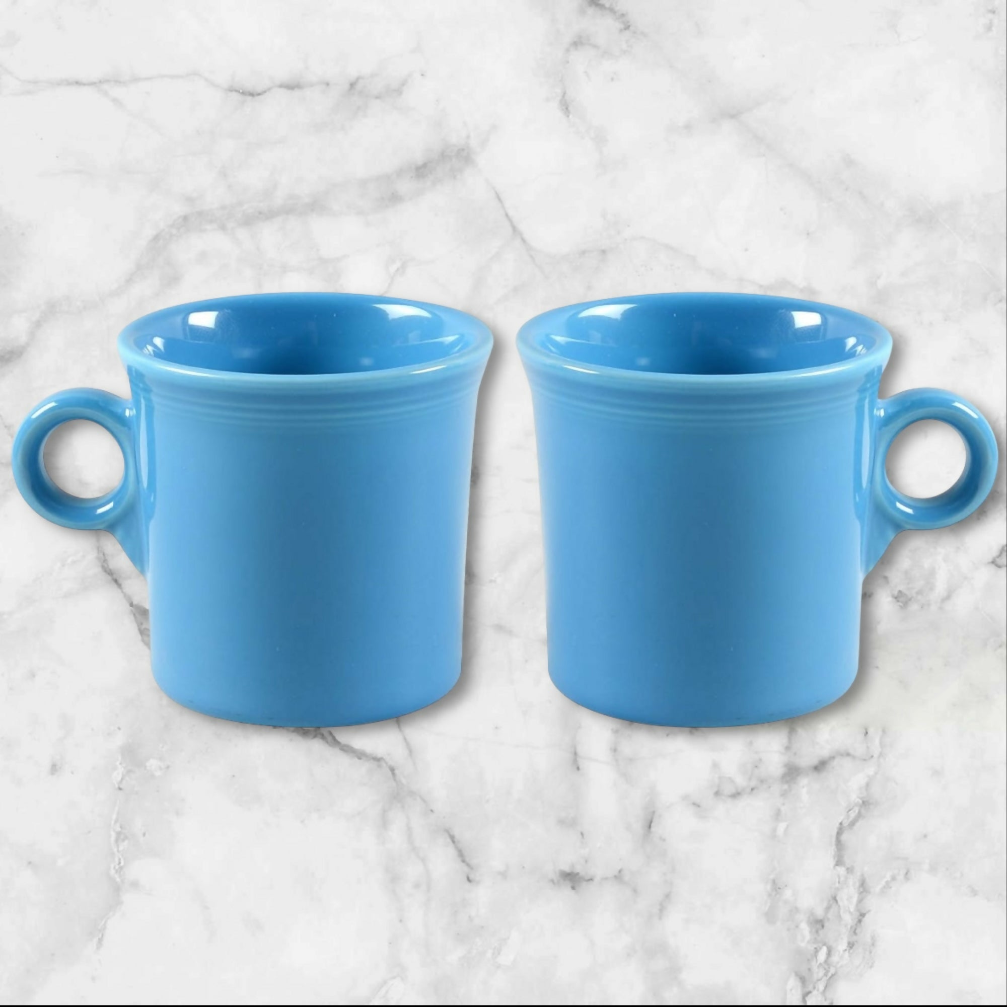 Homer Laughlin Fiesta Peacock Mugs | Set of 2 | Excellent Condition | USA
