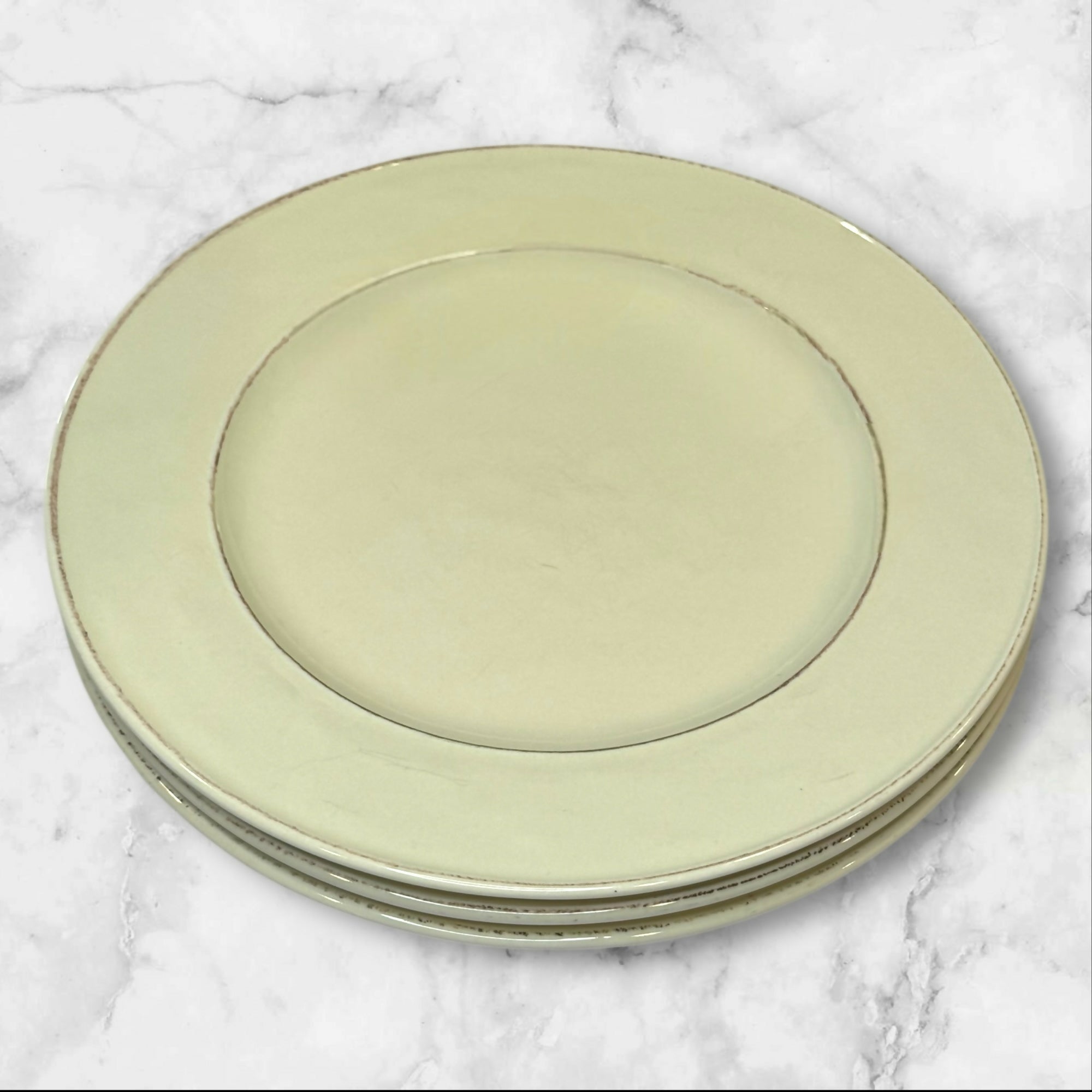 Pier 1 Martillo Creme Brulee Dinner Plates | Set of 3 | Gently Used