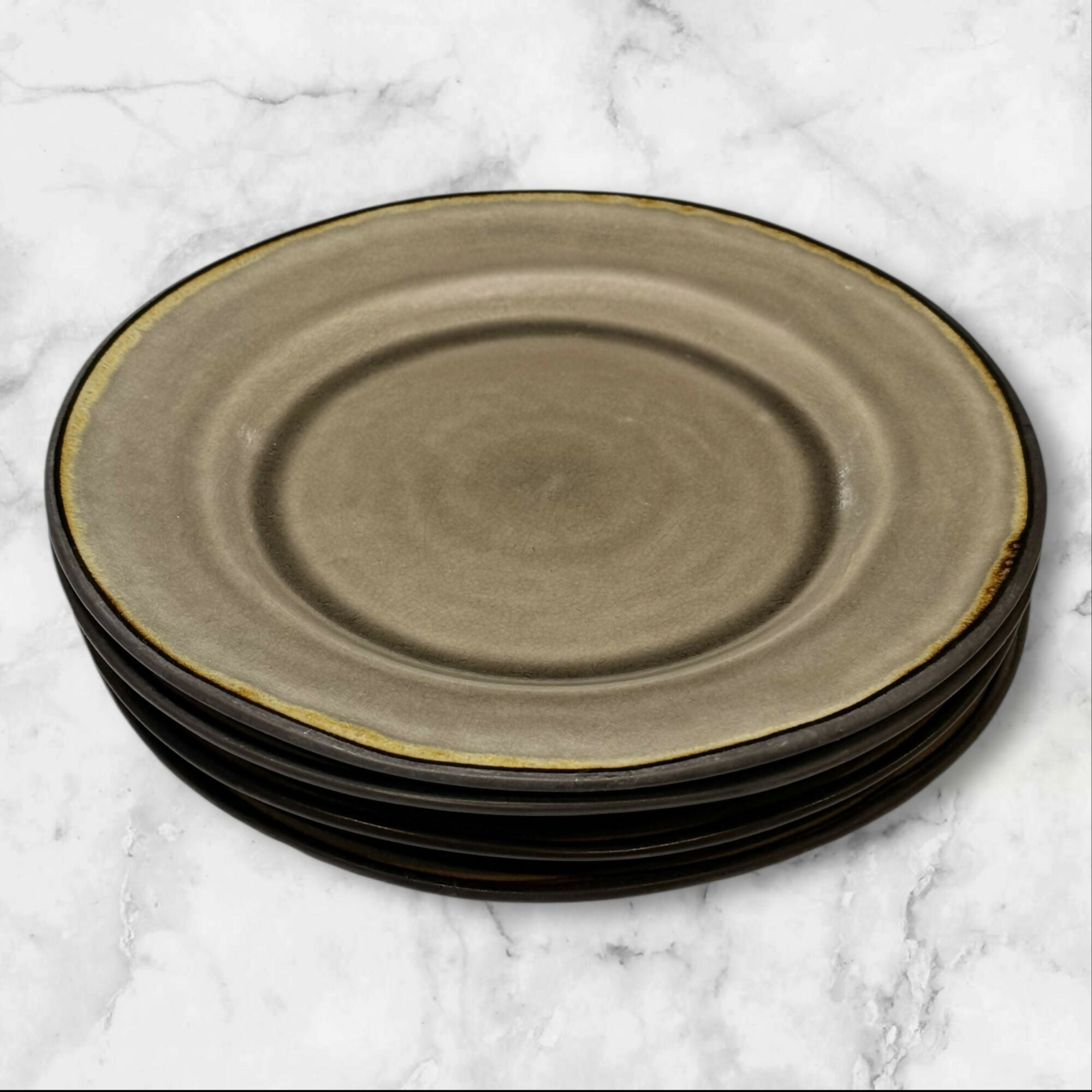 Better Homes & Gardens Bramley Gray Dinner Plates | Set of 4 | Great Condition