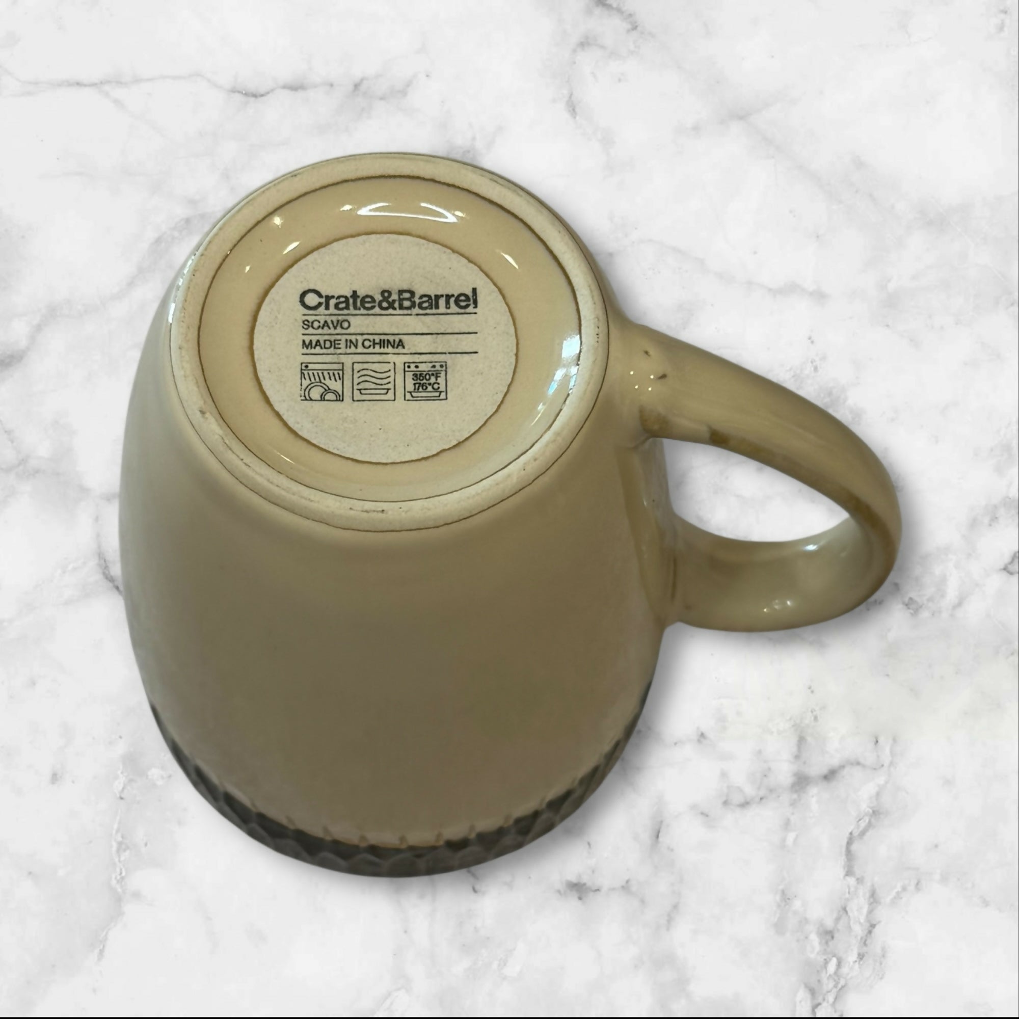 Crate & Barrel Scavo Stoneware Mugs Set of 3 | Discontinued | Used