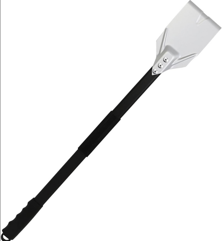 Anygleam Silver 81cm Medium Aluminum Ash Rake and Coal Mixing Pizza Tool Accessories