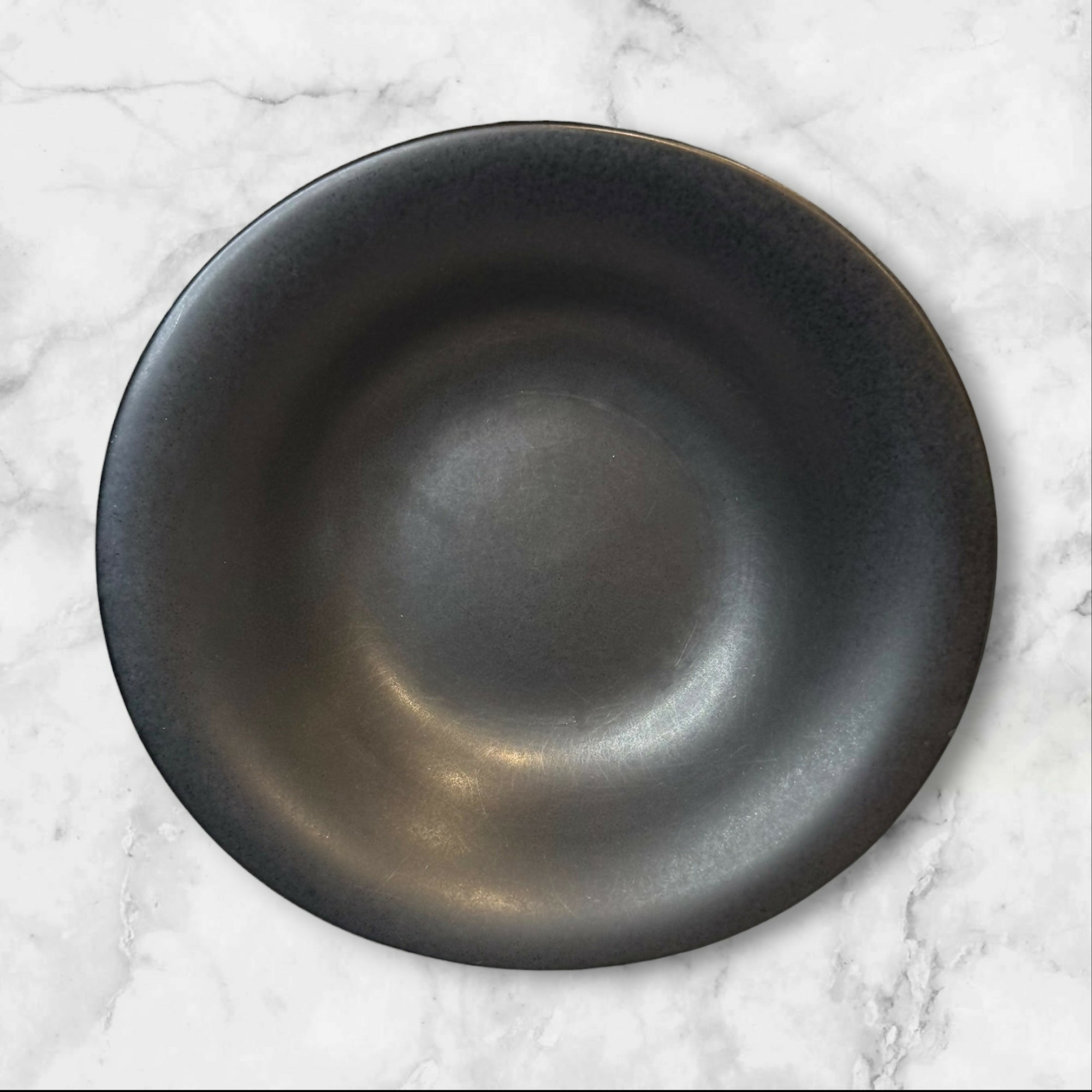 Pottery Barn Ellipse Black Coupe Soup Bowls | Set of 6 | Good Condition