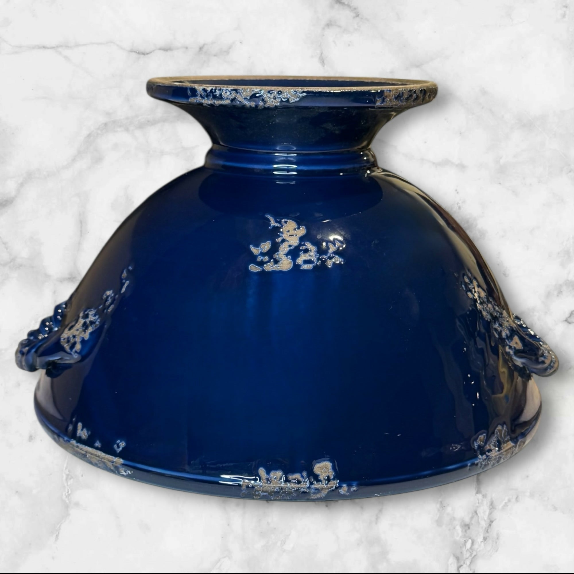 Artimino Verona Blue Pedestal Serving Bowl Italy | Vintage | Excellent