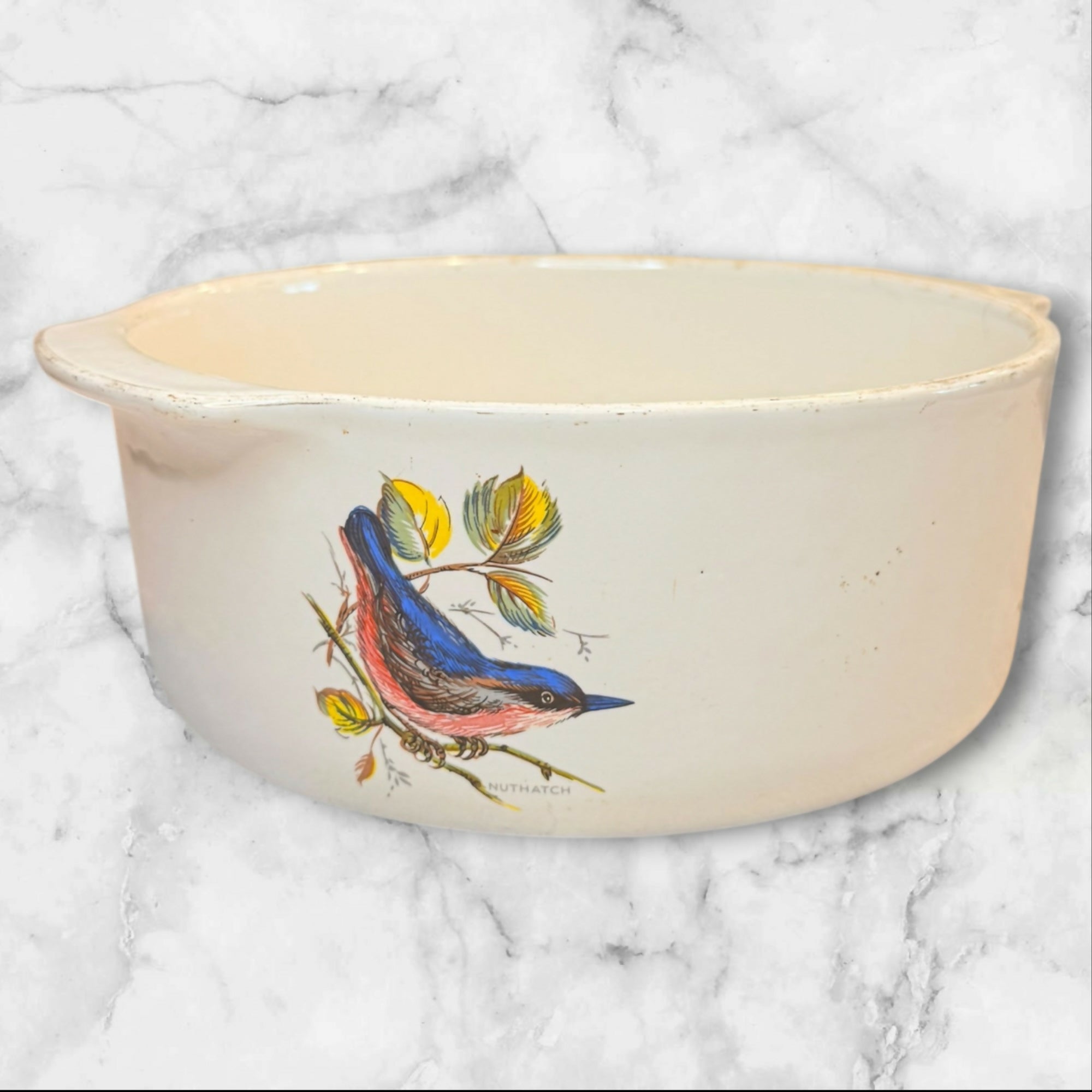 Pfaltzgraff Vintage Songbirds Casserole Baking Dish | Rare | Good Condition