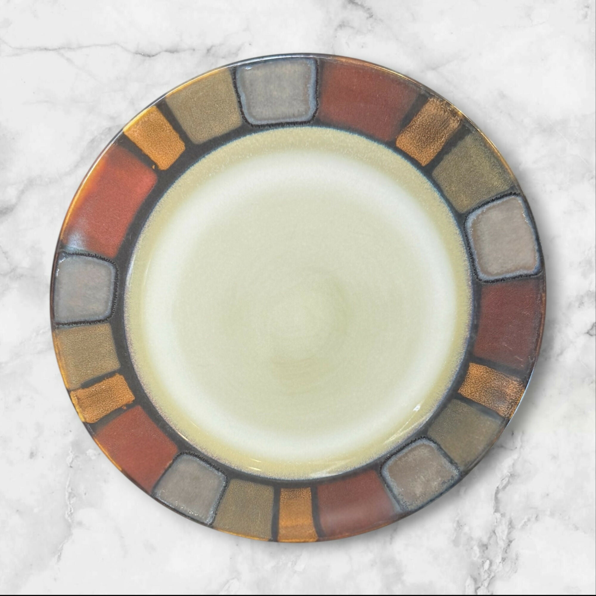 Pier 1 Mosaic Dinner & Salad Plates Set | 10 Pc | Gently Used Condition
