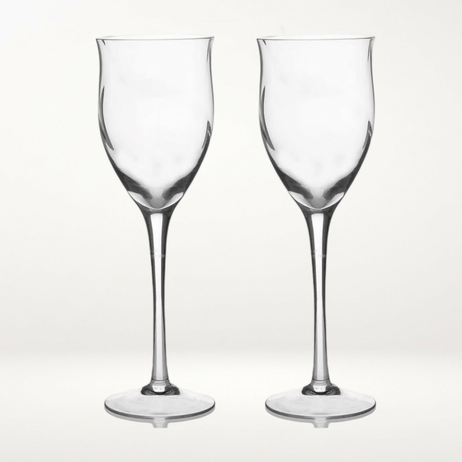 Noritake Royal Pierpont Clear Wine Glasses | Set of 2 | Excellent Condition