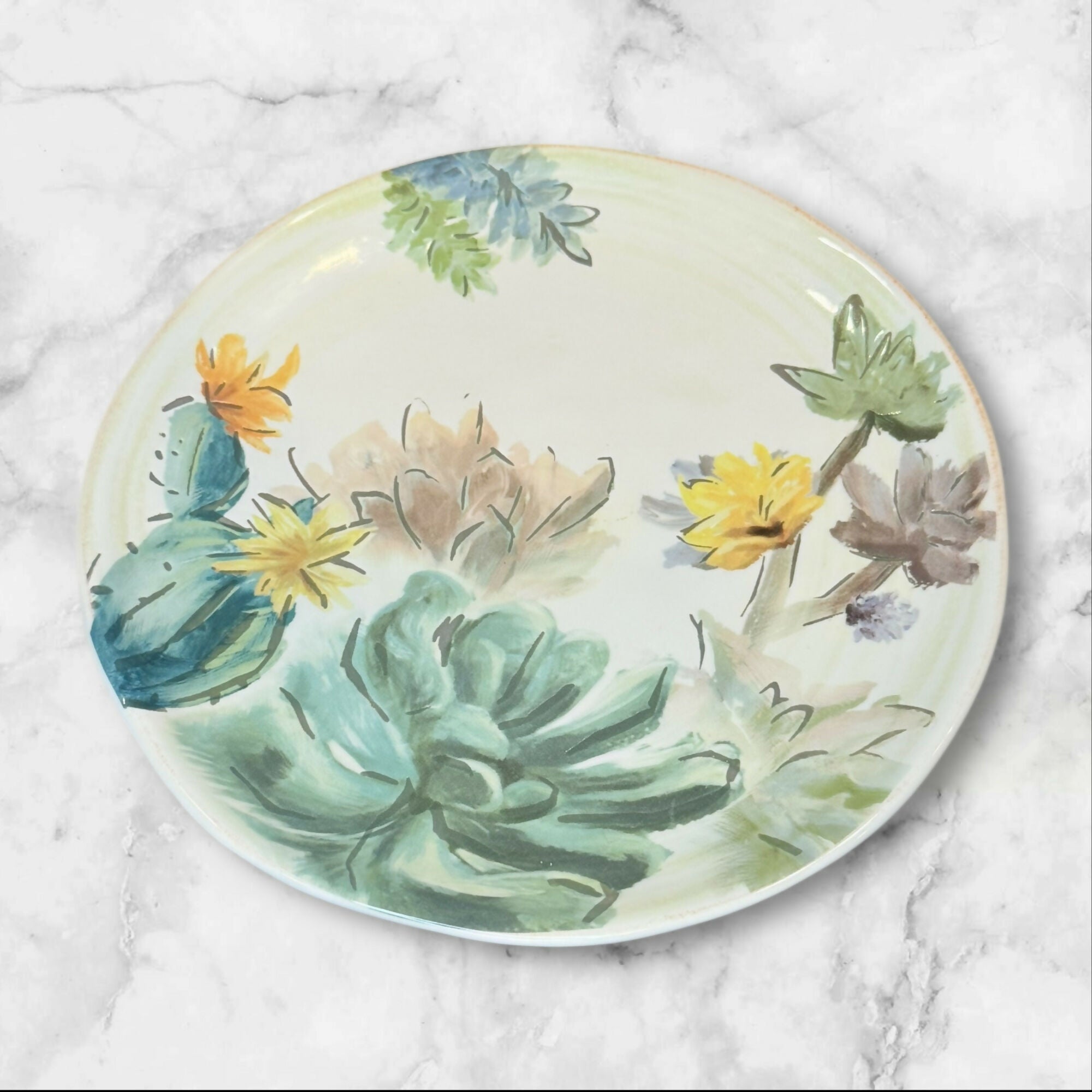 Artimino Hand-Painted Ironstone Salad Plates | Set of 4 | Excellent Condition