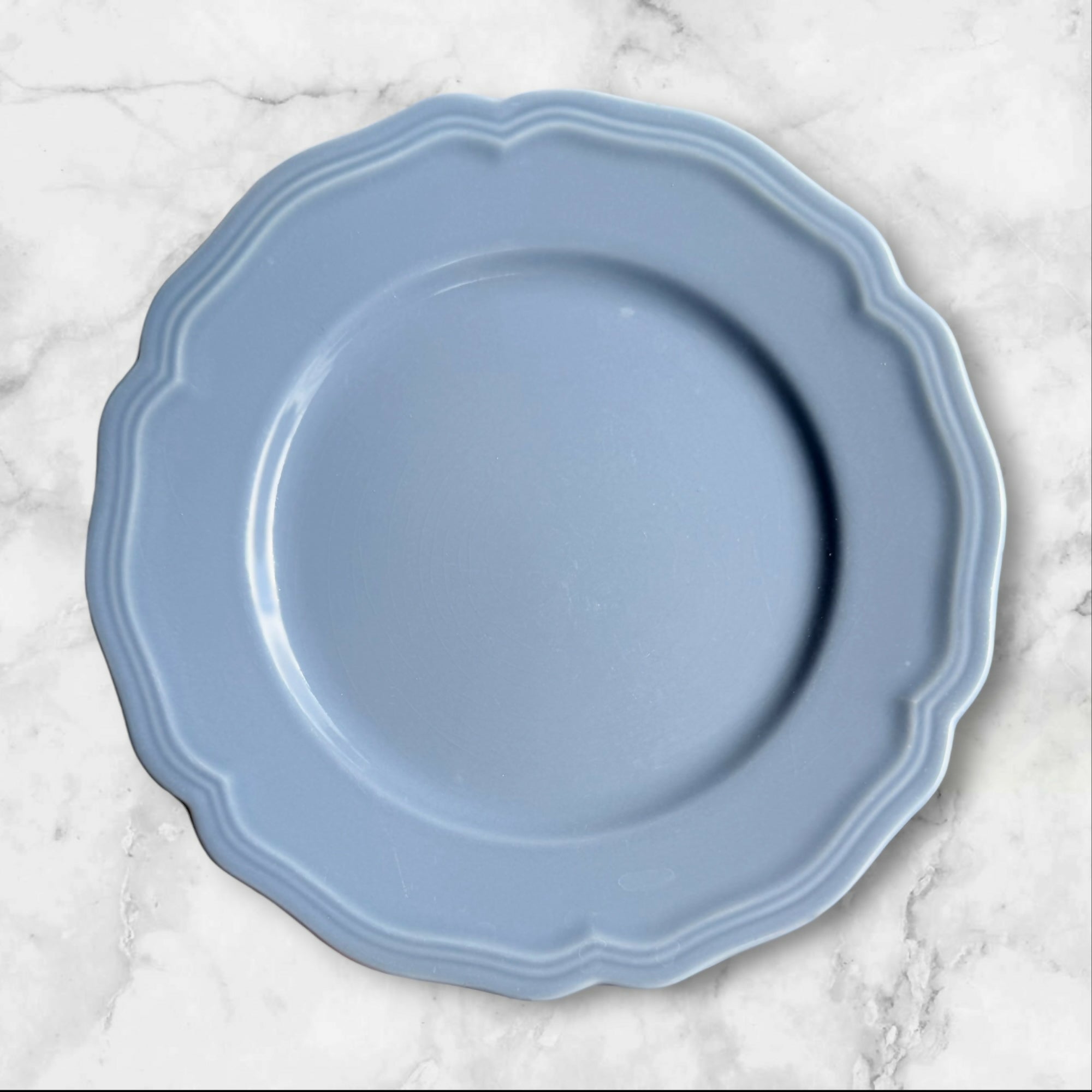 Williams Sonoma Baroque Light Blue Luncheon Plates | Set of 6 | Great Condition