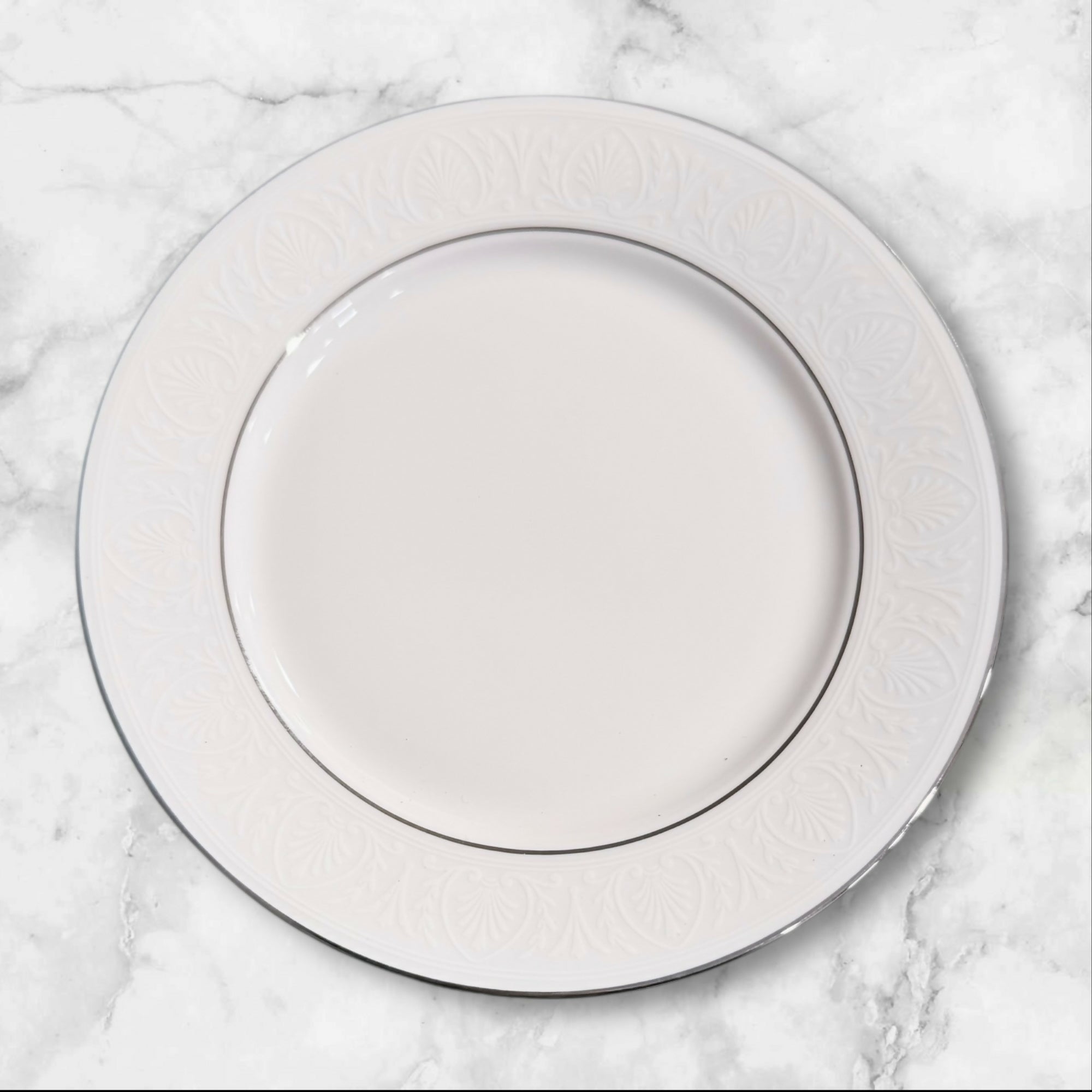 Lenox Hannah Platinum 4-Piece Place Setting | USA Made | Discontinued | Great