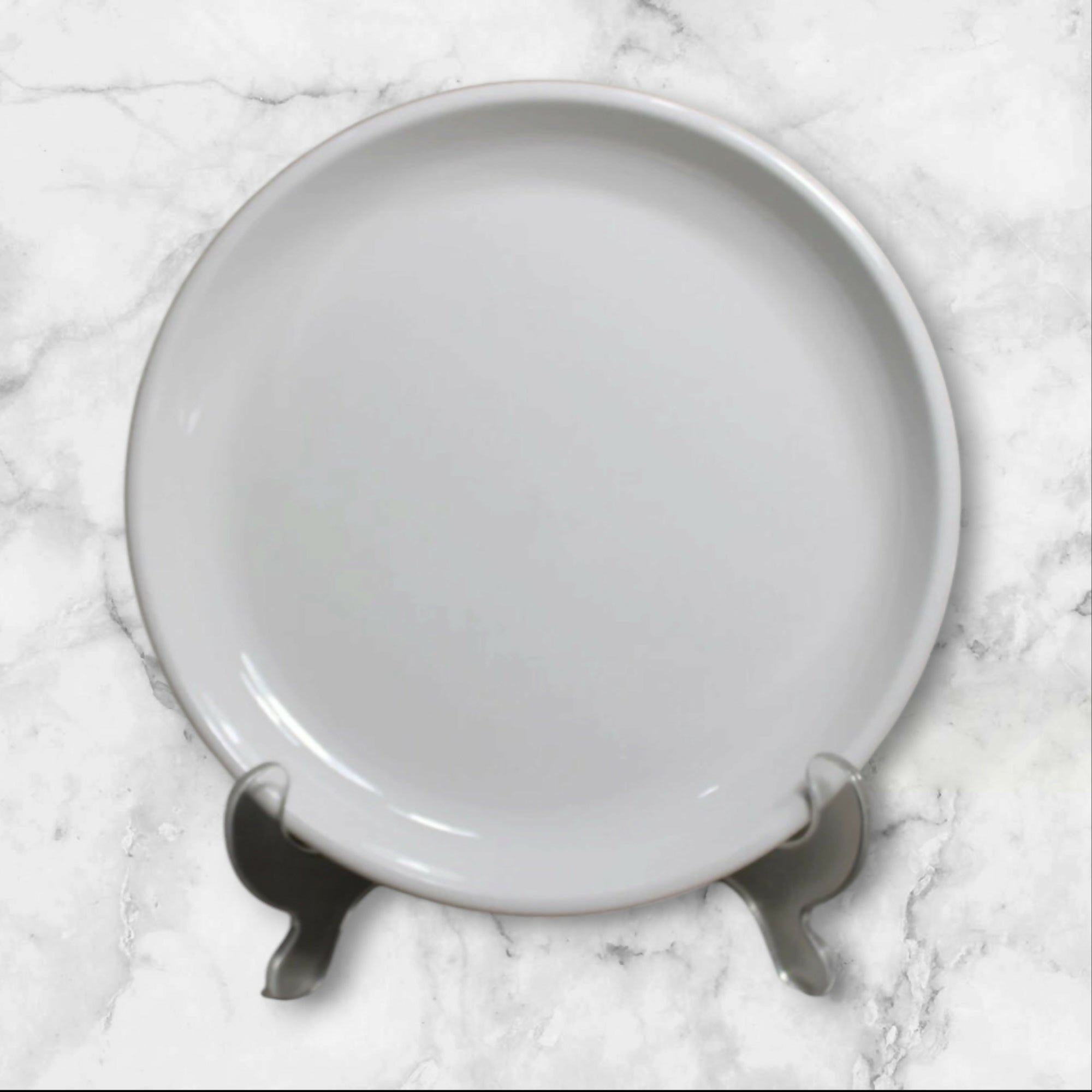 Crate & Barrel Porcelain Salad Plates White | Set of 3 | Excellent Condition