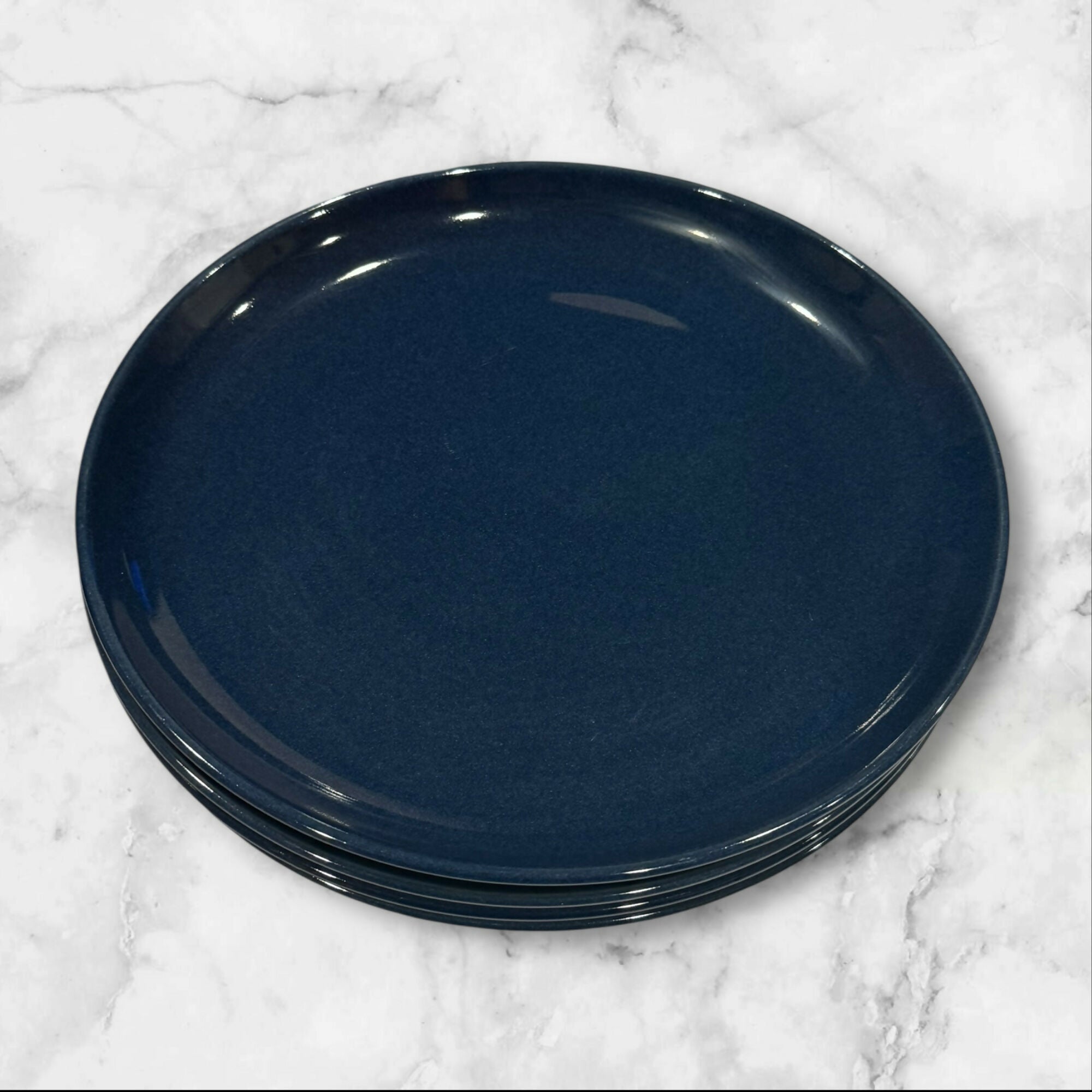 Crate & Barrel Coast Blue Dinner Plates | Set of 5 | 11 3/8” | Great Condition
