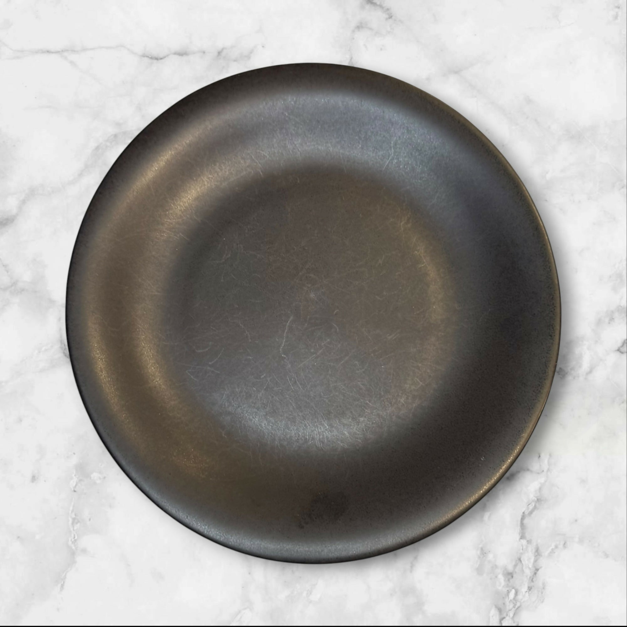 Pottery Barn Ellipse Black Dinner Plates | Set of 3 | Great Condition