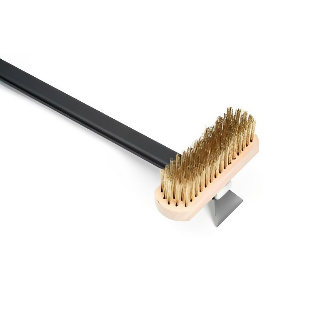 Anygleam Black 41cm Oven Copper Brush with Metal Scraper Tool Cleaning Accessories