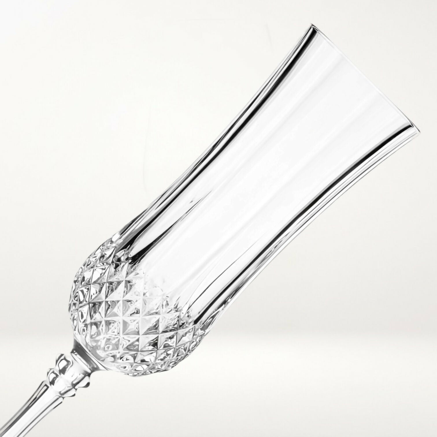 Cristal D’Arques Longchamp Clear Crystal Champagne Flutes | Set of 4 | Excellent Condition