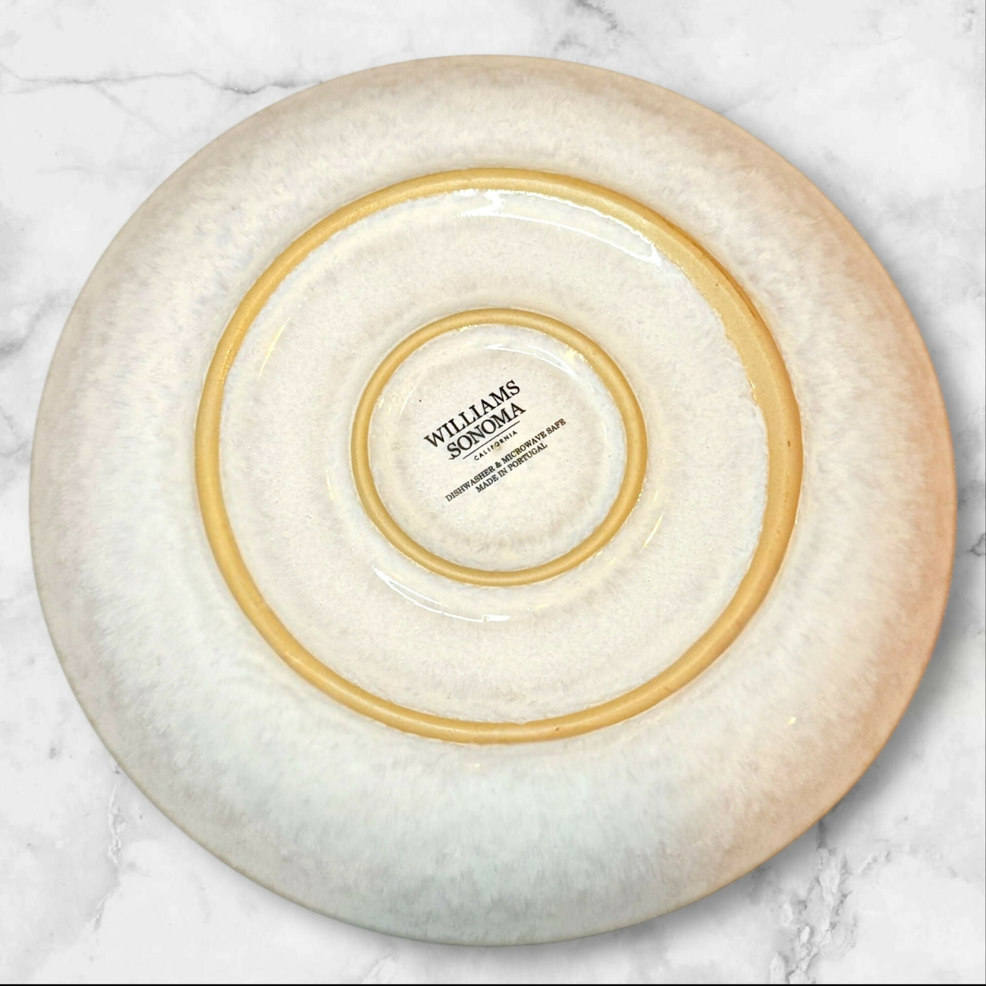 Williams Sonoma Cyprus Reactive Glaze Dinner Plates | Set of 4 | Excellent