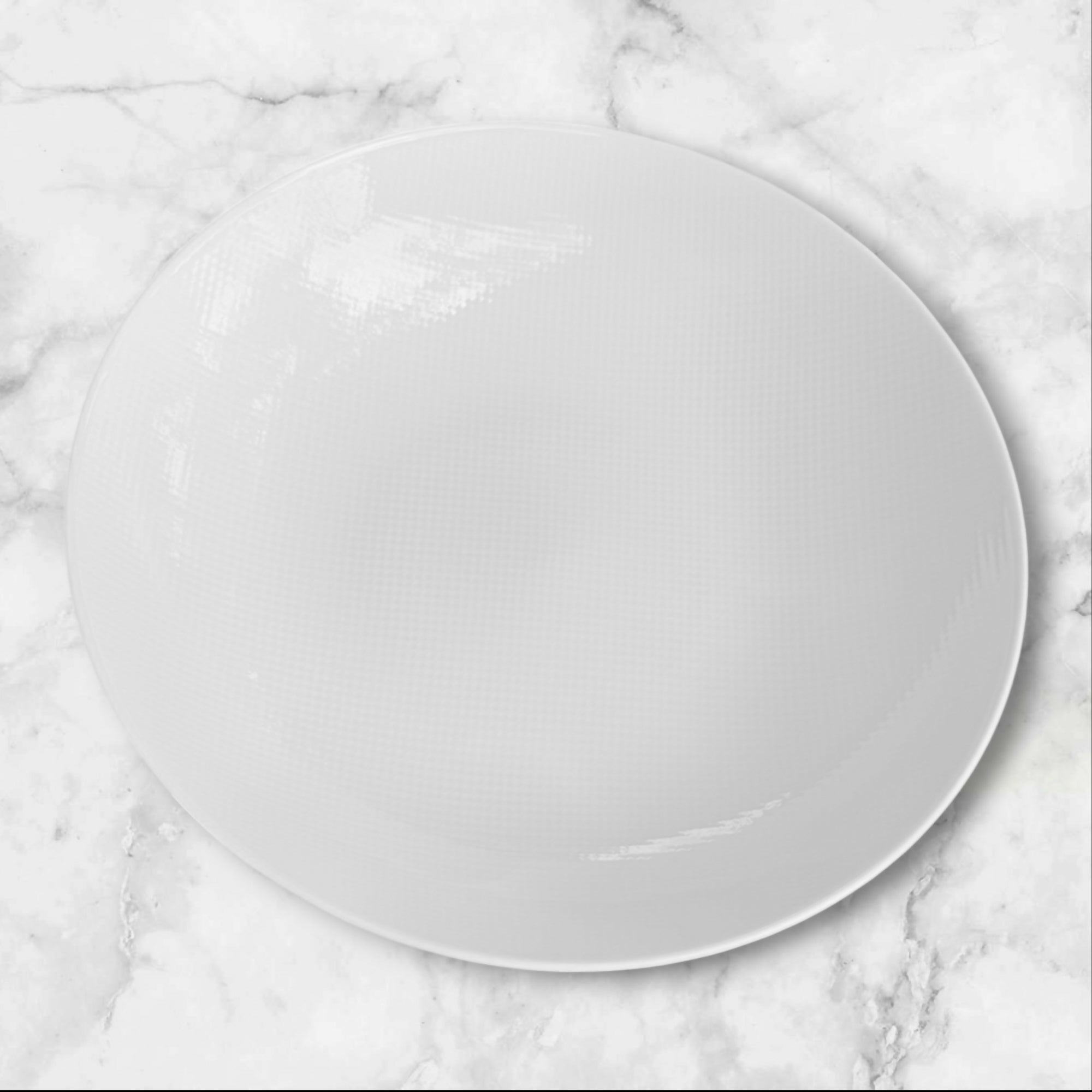 Crate & Barrel Nikko Reflections White Serving Bowl | Rare | Excellent