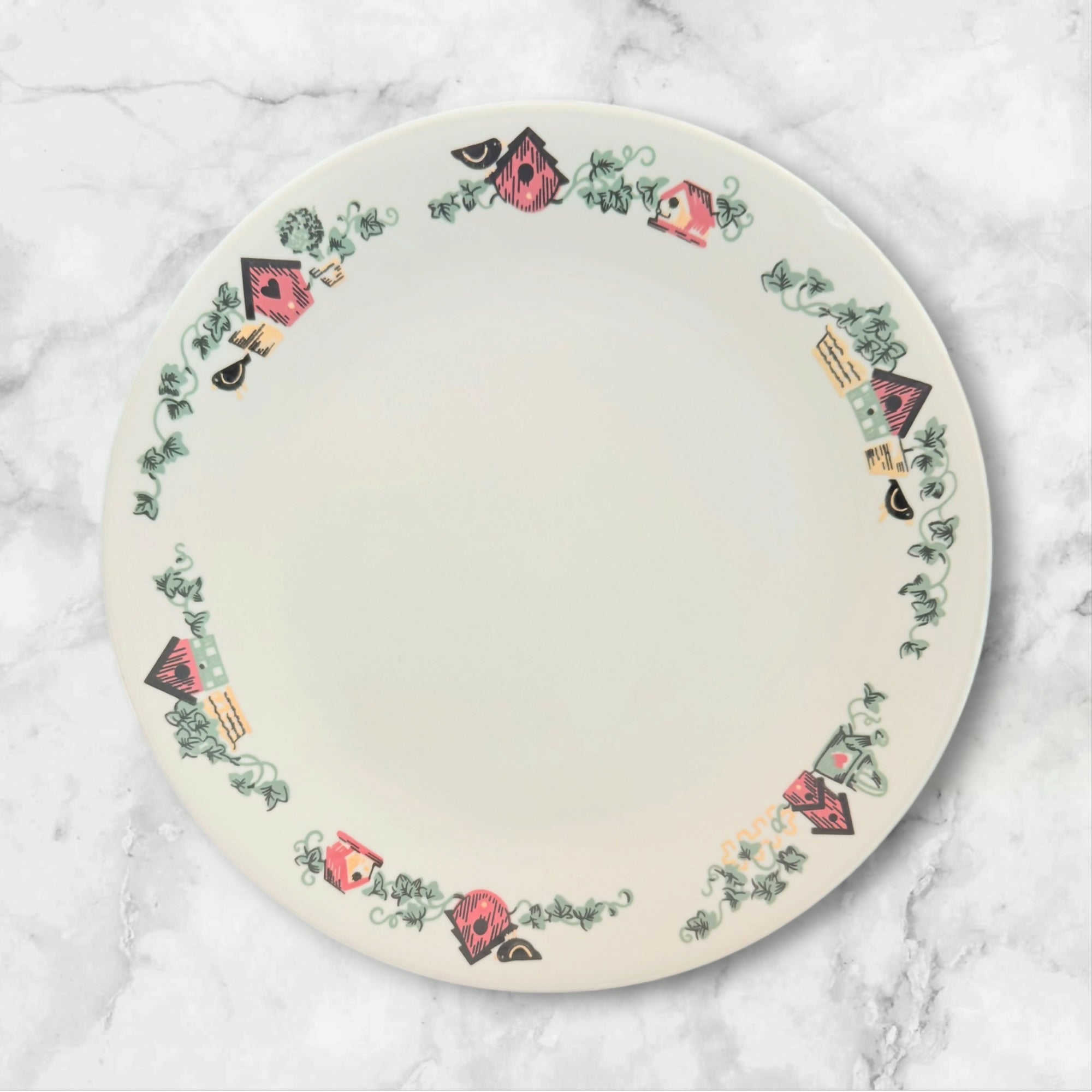 Corelle Garden Home Dinner Plates Set of 4 Good Condition