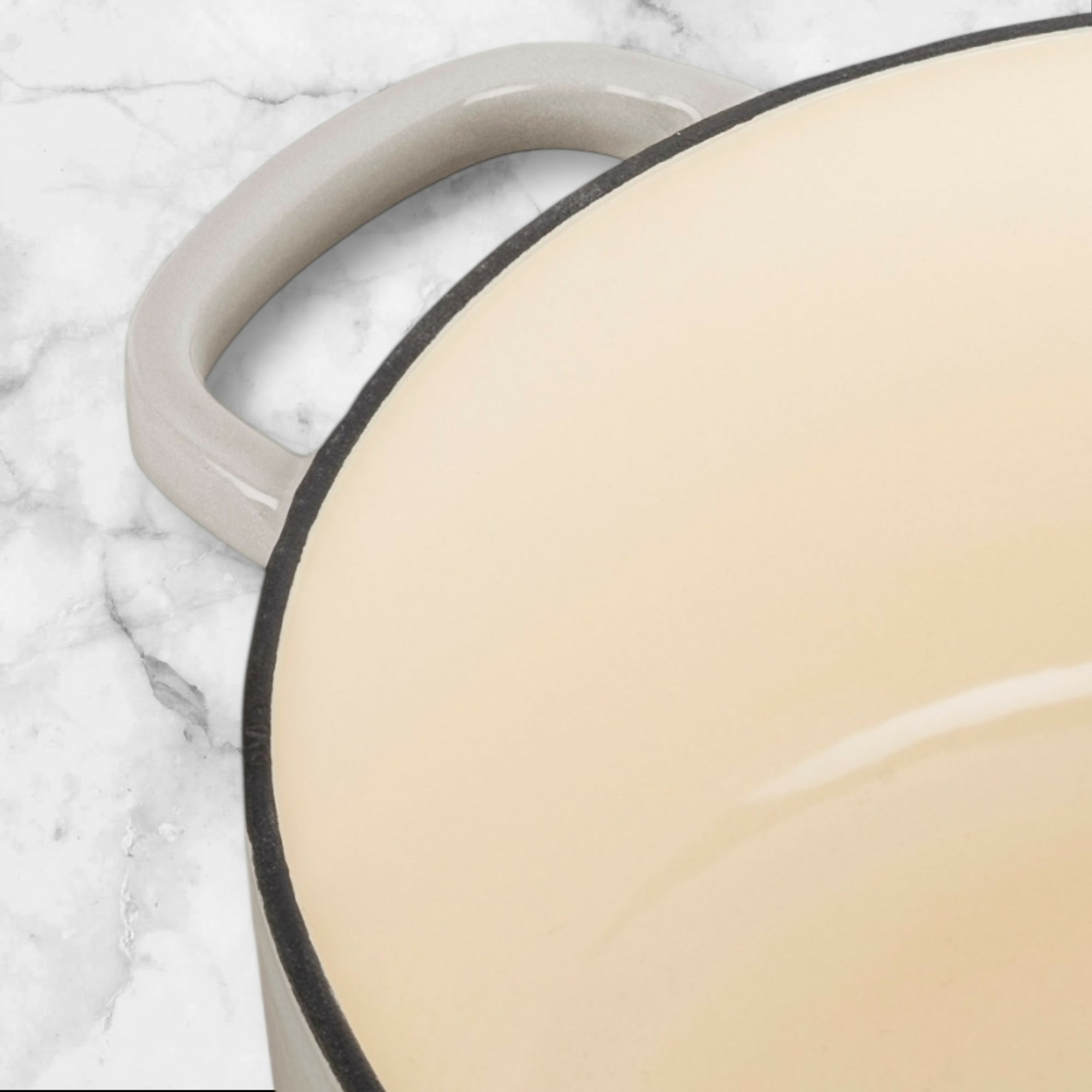 Ballarini Bellamonte Cast Iron Dutch Oven White Enamel 5.75 Qt | New in Box