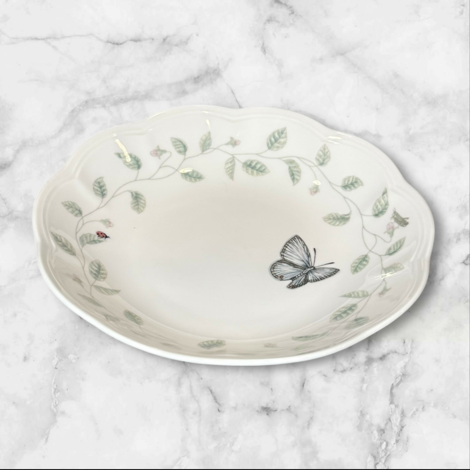 Lenox Butterfly Meadow Blue 20oz Bowls | Set of 6 | 8.75” | Excellent Condition