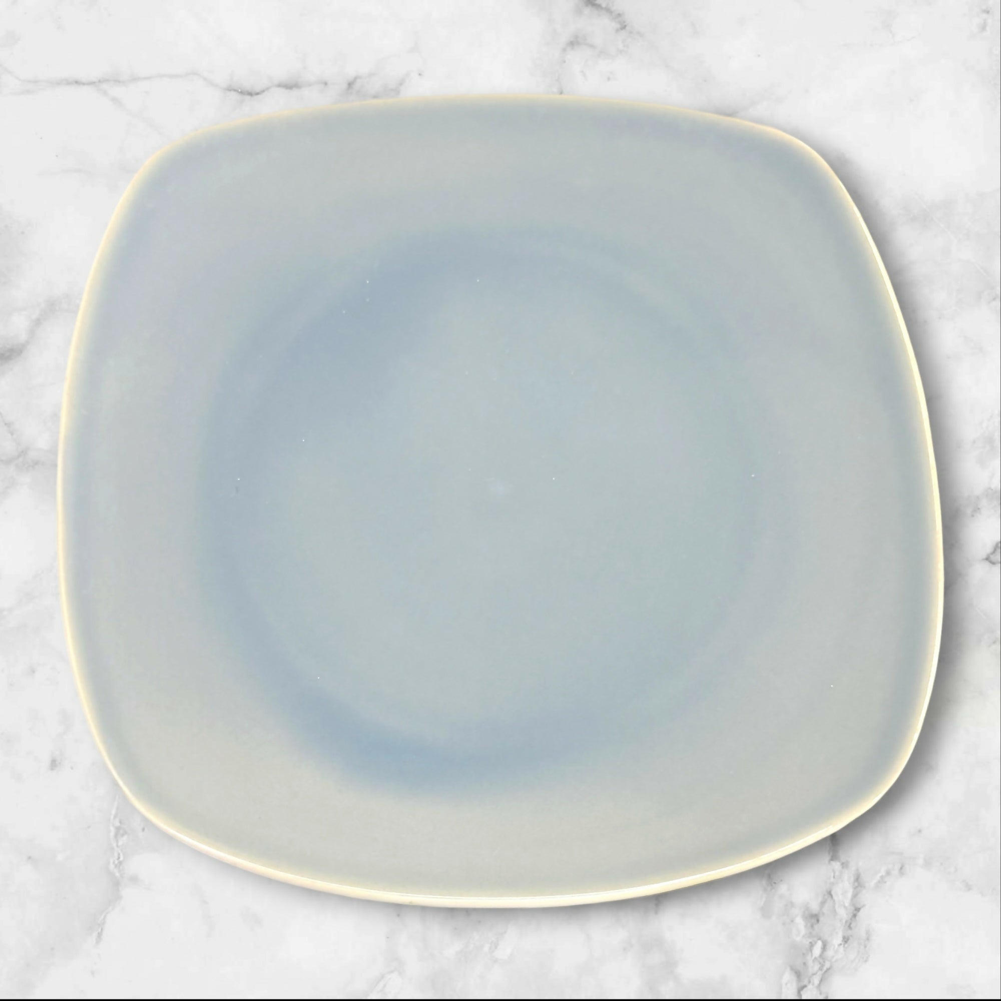 World Market Sky Blue Square Dinner Plates | Set of 3 | Great Condition