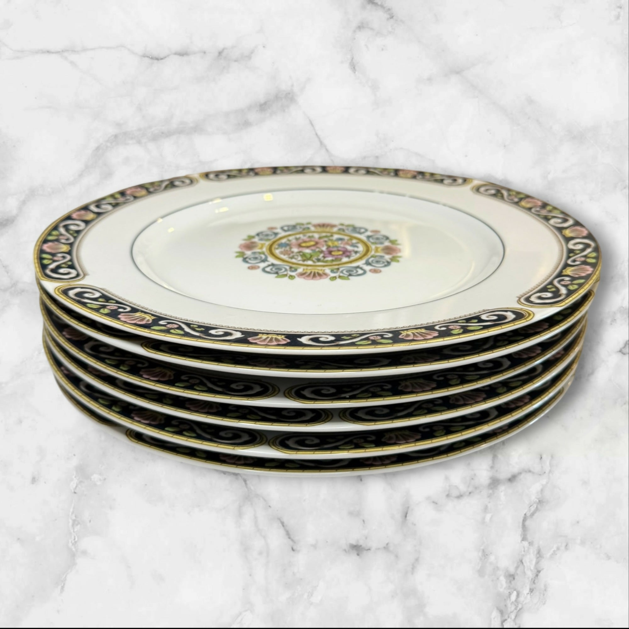 Woodmere Minners Designs Runnymede Dinner Plates | Set of 6 | Great Condition
