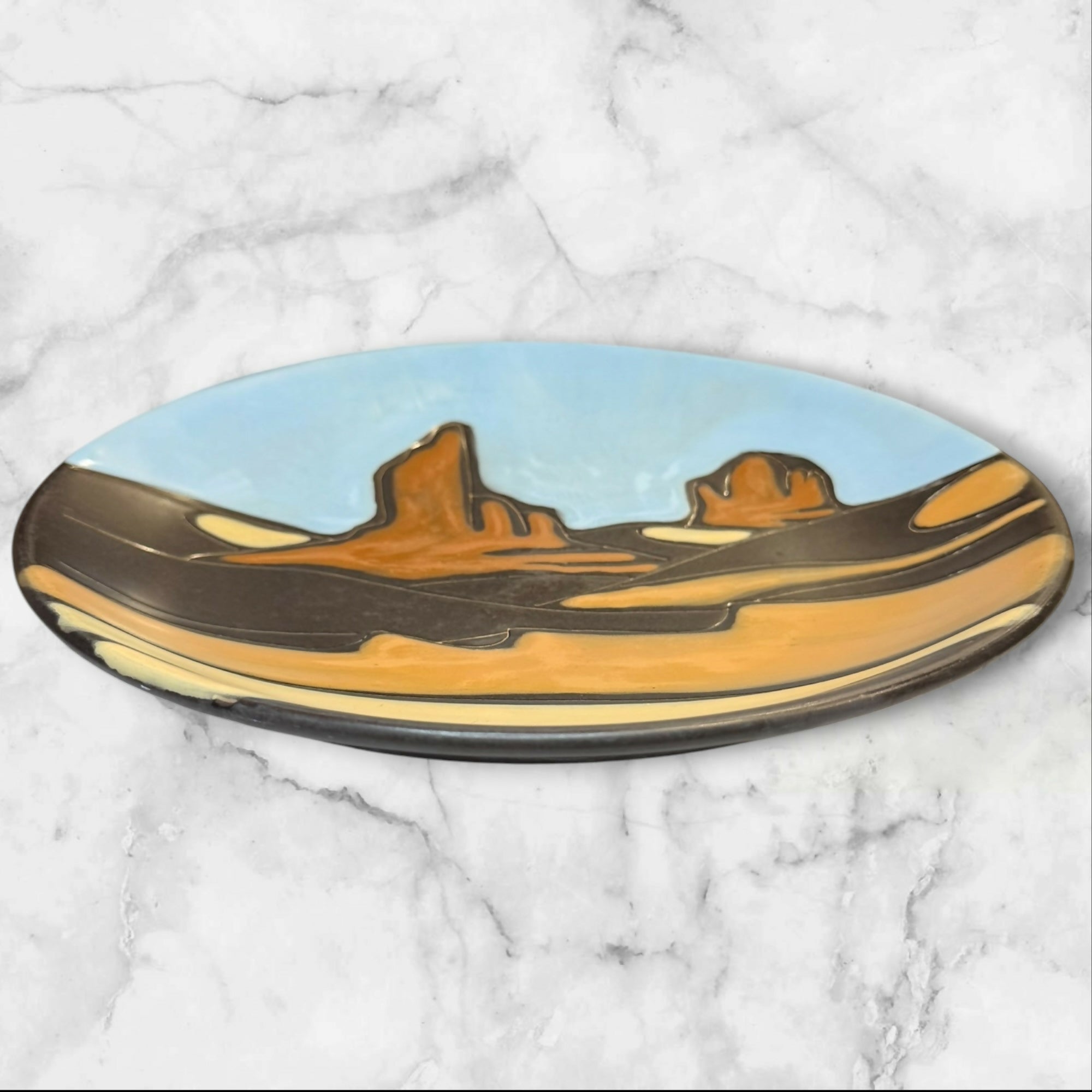 Tabletops Unlimited Navajo Sedona Red Rocks Plates | Set of 4 | Great Condition