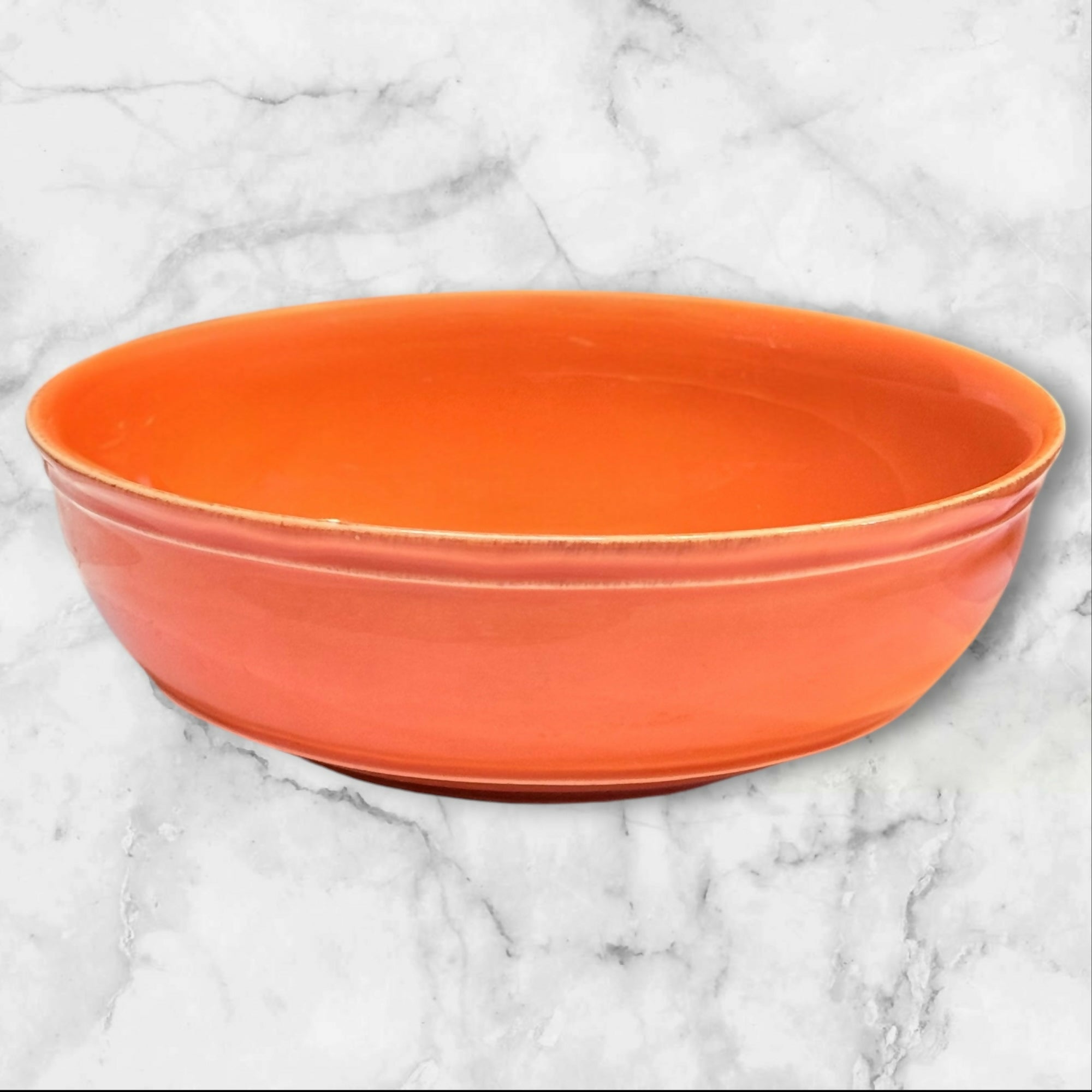 Pottery Barn Cambria Persimmon Coupe Soup Bowls | Set of 2 | Excellent