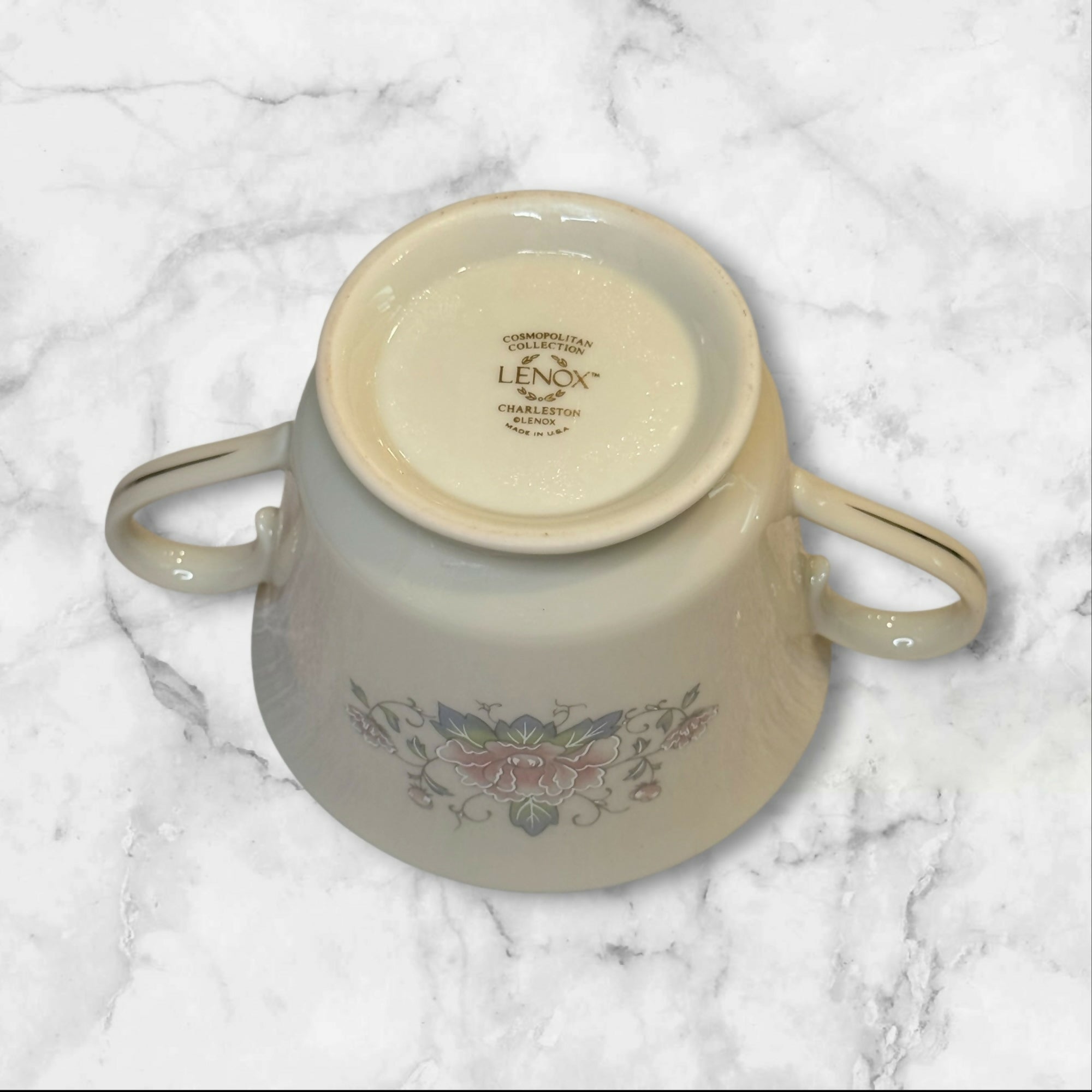 Lenox Charleston Creamer & Covered Sugar Bowl Set | Excellent Condition