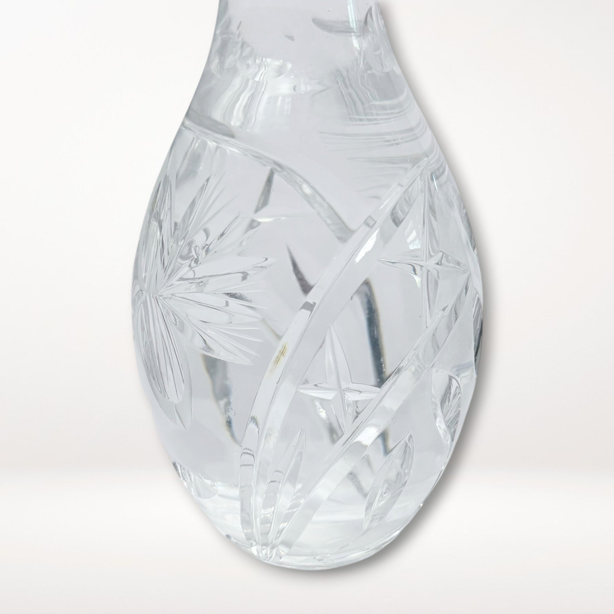 Vintage Cut Crystal Decanter w/ Stopper | Elegant Barware | Great Condition