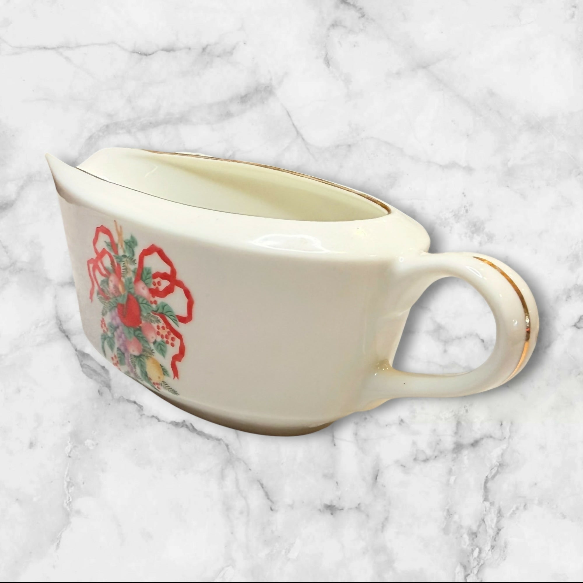 JCPenney Cranberry Hill Gravy Boat & Underplate | Great Condition