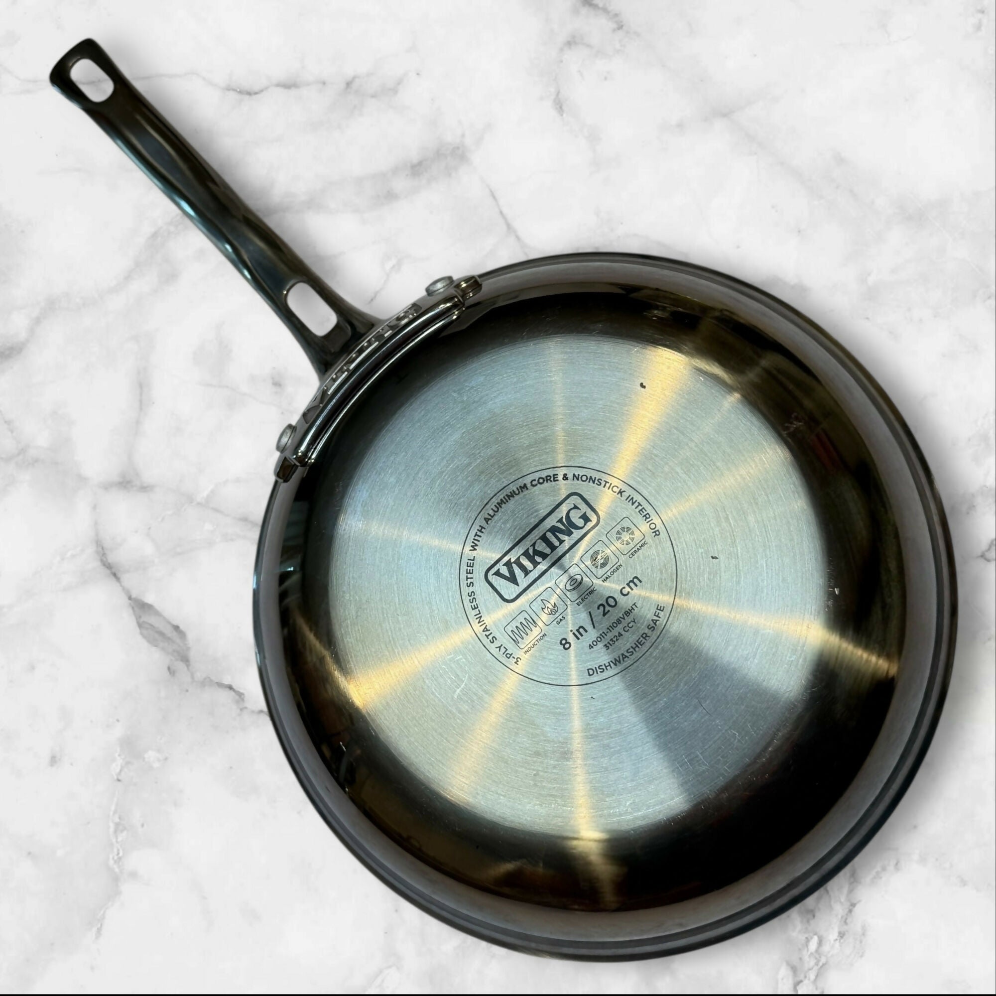 Viking Hybrid Plus 3-Ply Stainless Steel Skillet | 8 Inch | Excellent Condition