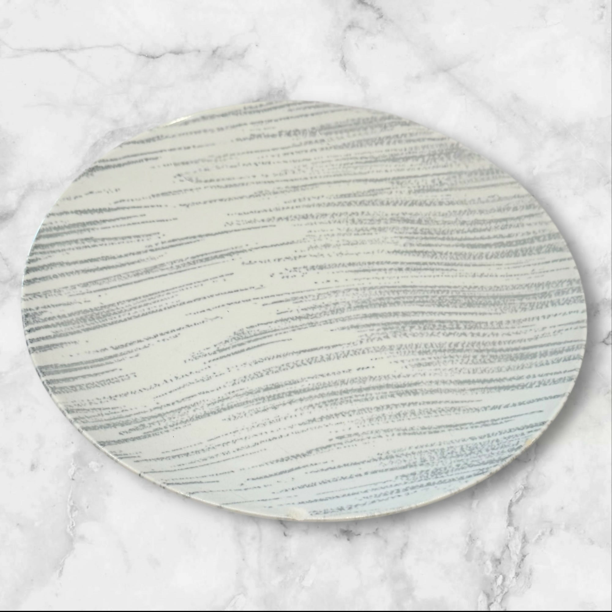 Royal USA Windblown Grey Dinner Plates | Set of 4 | Fair Condition